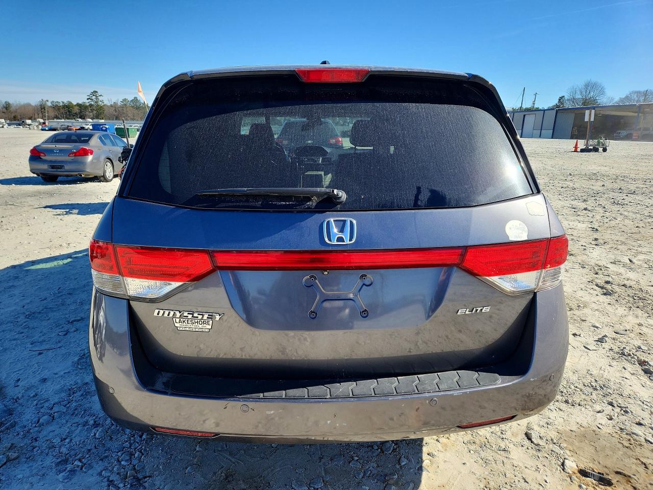 2014 Honda Odyssey Touring Gray vin: 5FNRL5H94EB051024