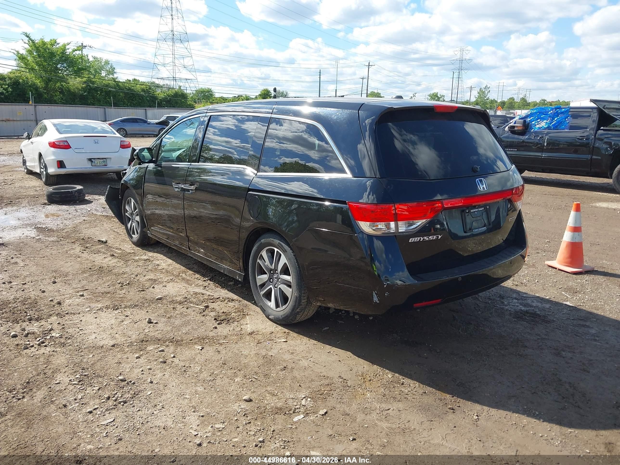 2014 Honda Odyssey Touring/touring Elite Black vin: 5FNRL5H94EB086355