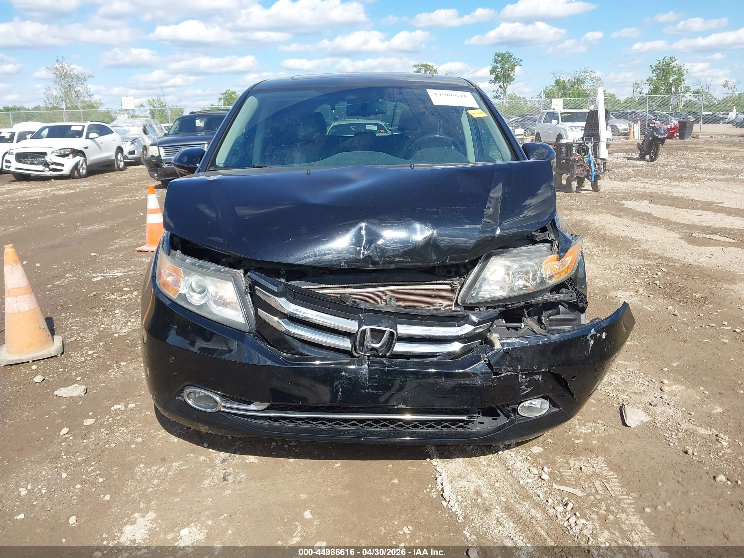 2014 Honda Odyssey Touring/touring Elite Black vin: 5FNRL5H94EB086355