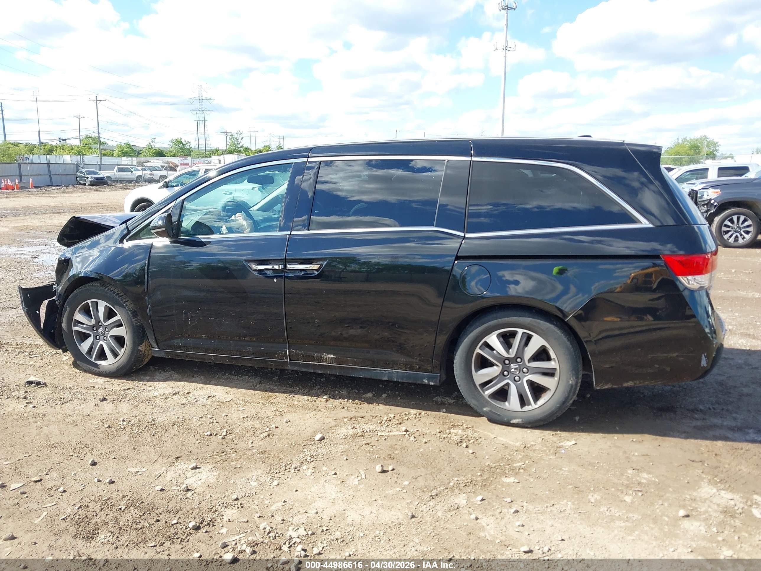 2014 Honda Odyssey Touring/touring Elite Black vin: 5FNRL5H94EB086355