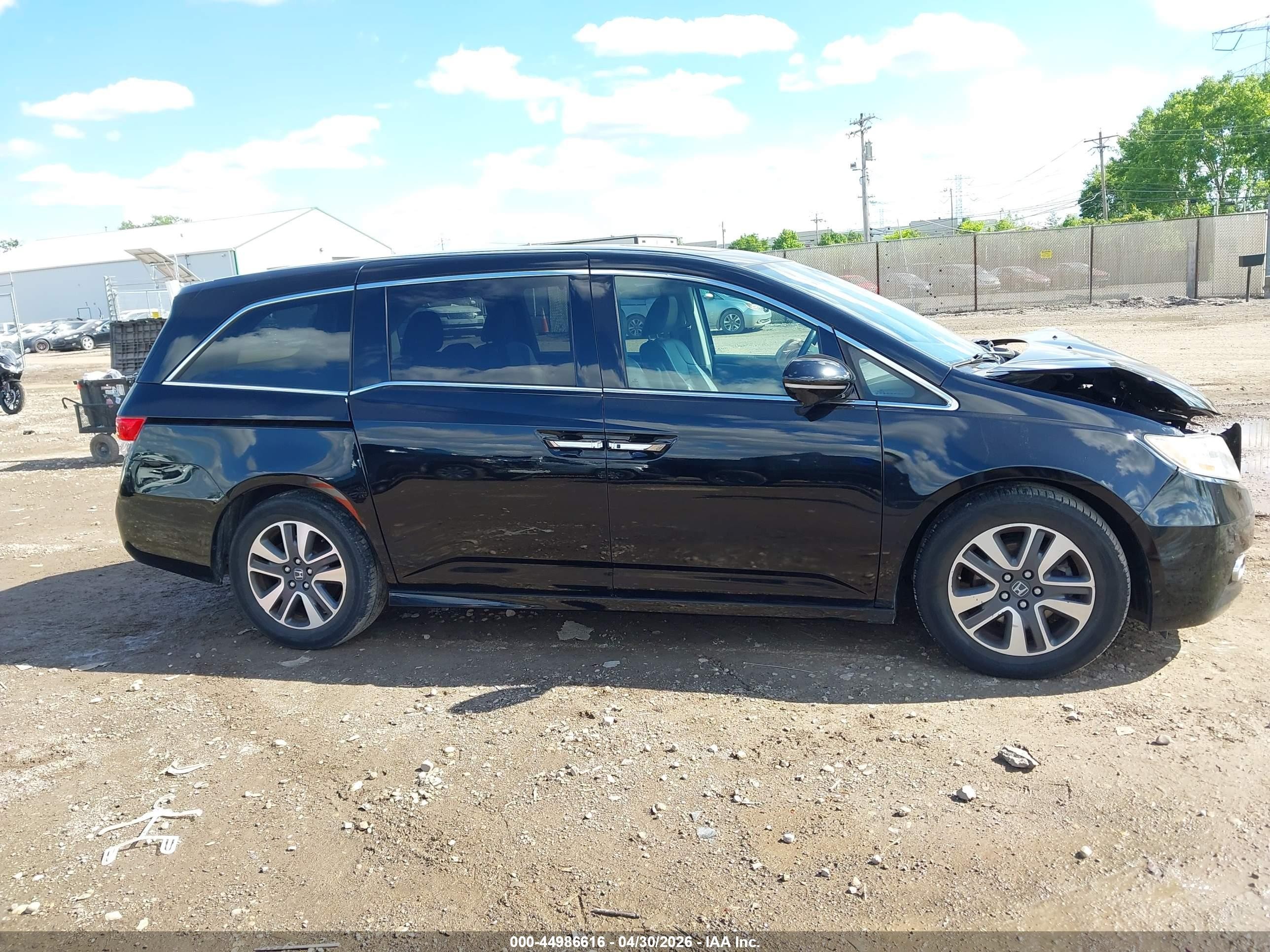 2014 Honda Odyssey Touring/touring Elite Black vin: 5FNRL5H94EB086355