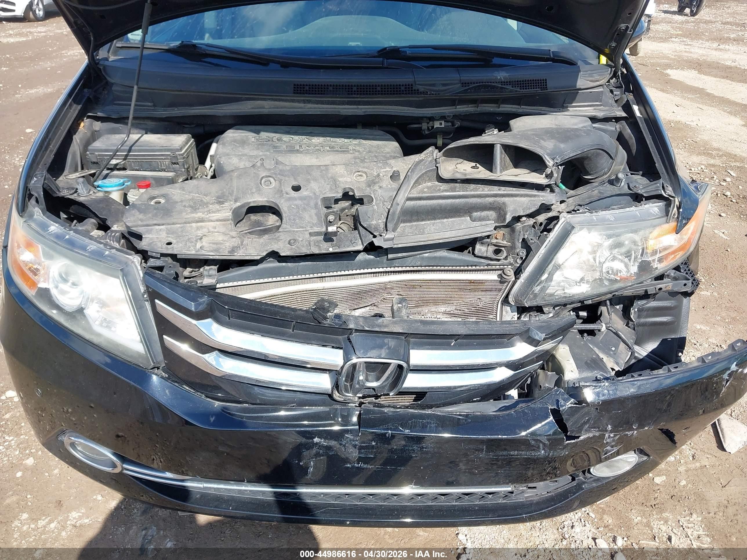 2014 Honda Odyssey Touring/touring Elite Black vin: 5FNRL5H94EB086355