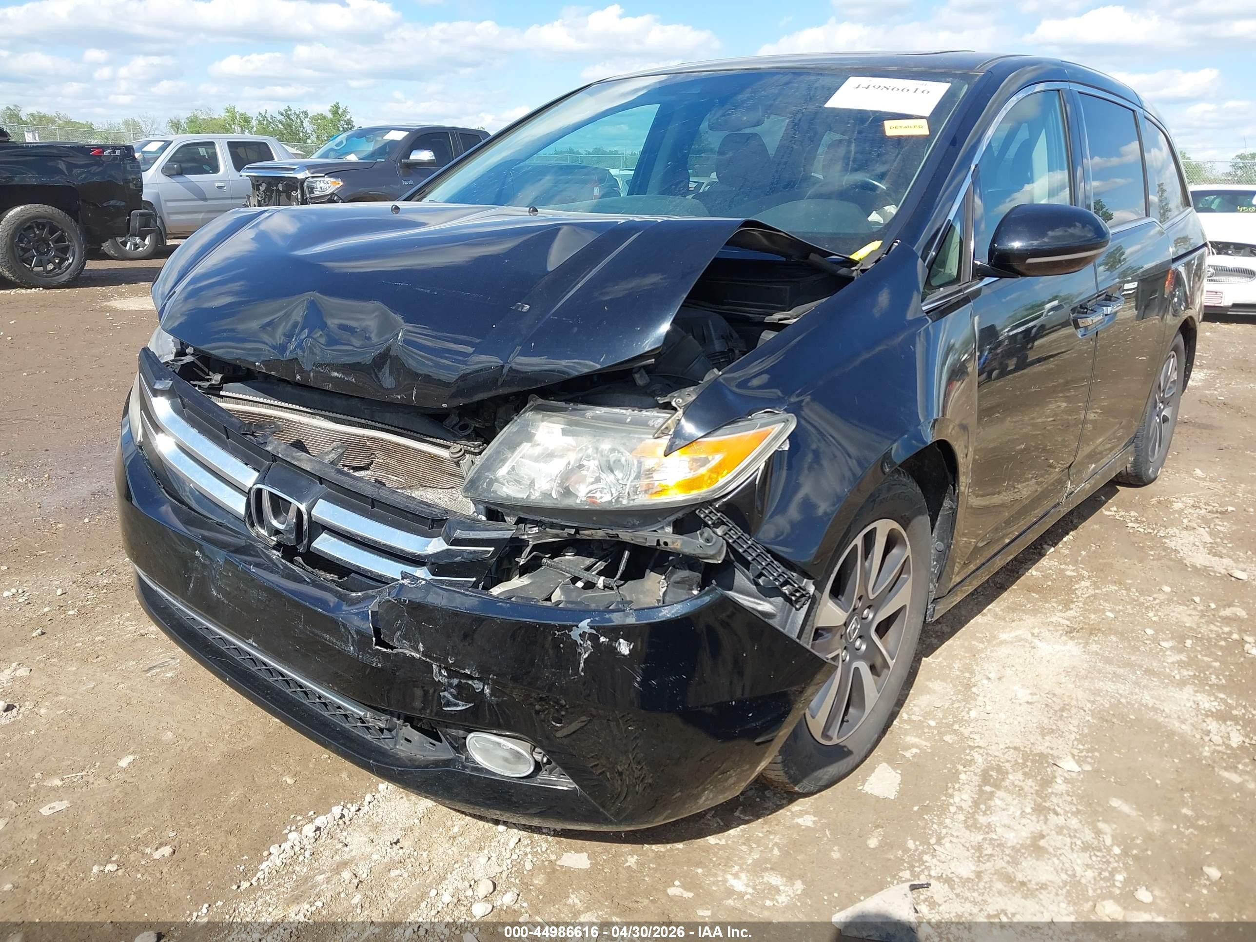 2014 Honda Odyssey Touring/touring Elite Black vin: 5FNRL5H94EB086355