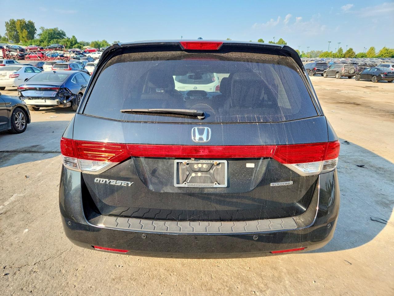 2014 Honda Odyssey Touring Black vin: 5FNRL5H94EB114428