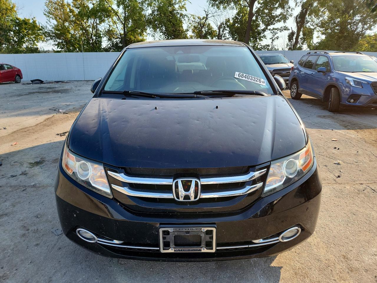 2014 Honda Odyssey Touring Black vin: 5FNRL5H94EB114428