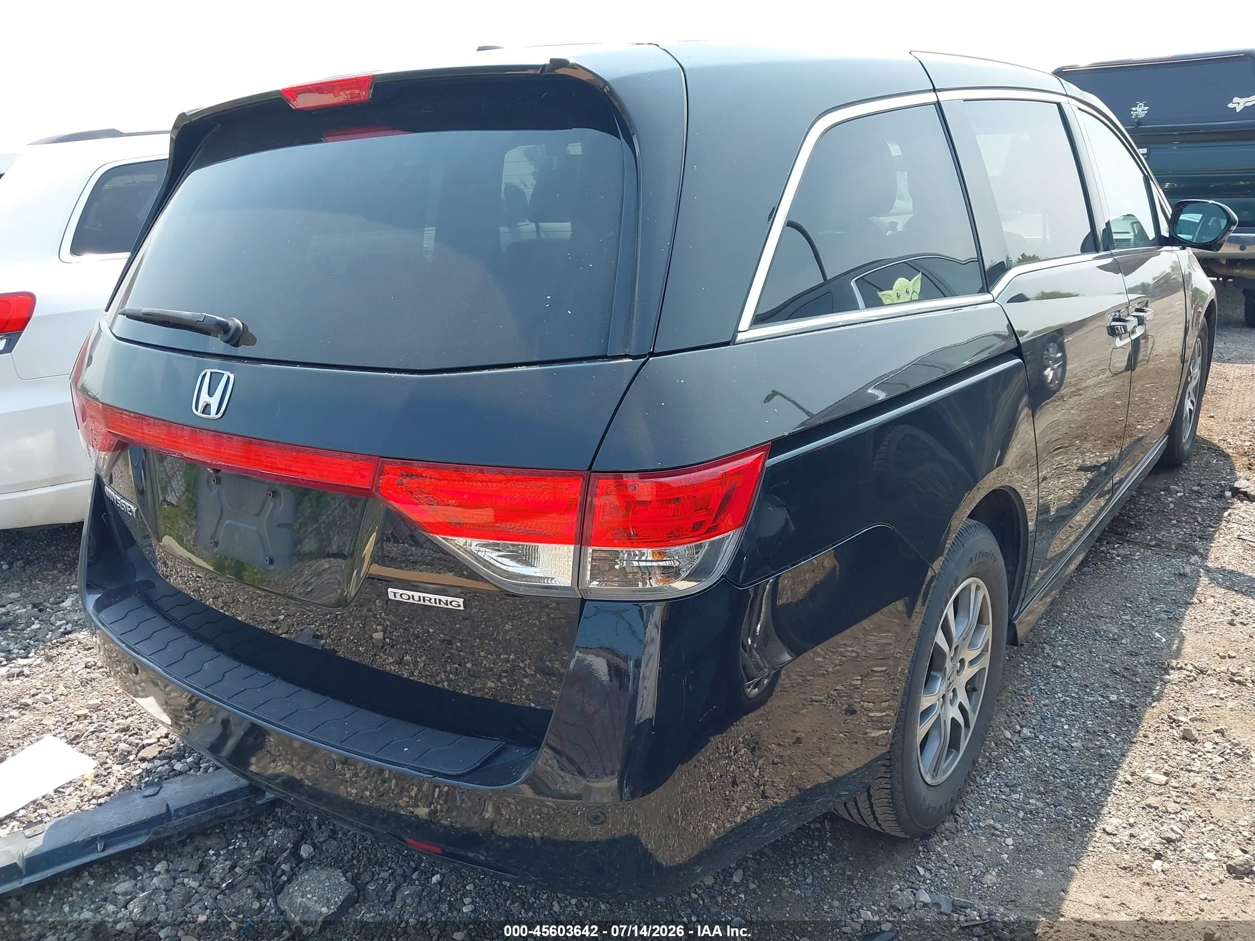 2015 Honda Odyssey Touring/touring Elite Black vin: 5FNRL5H94FB079469