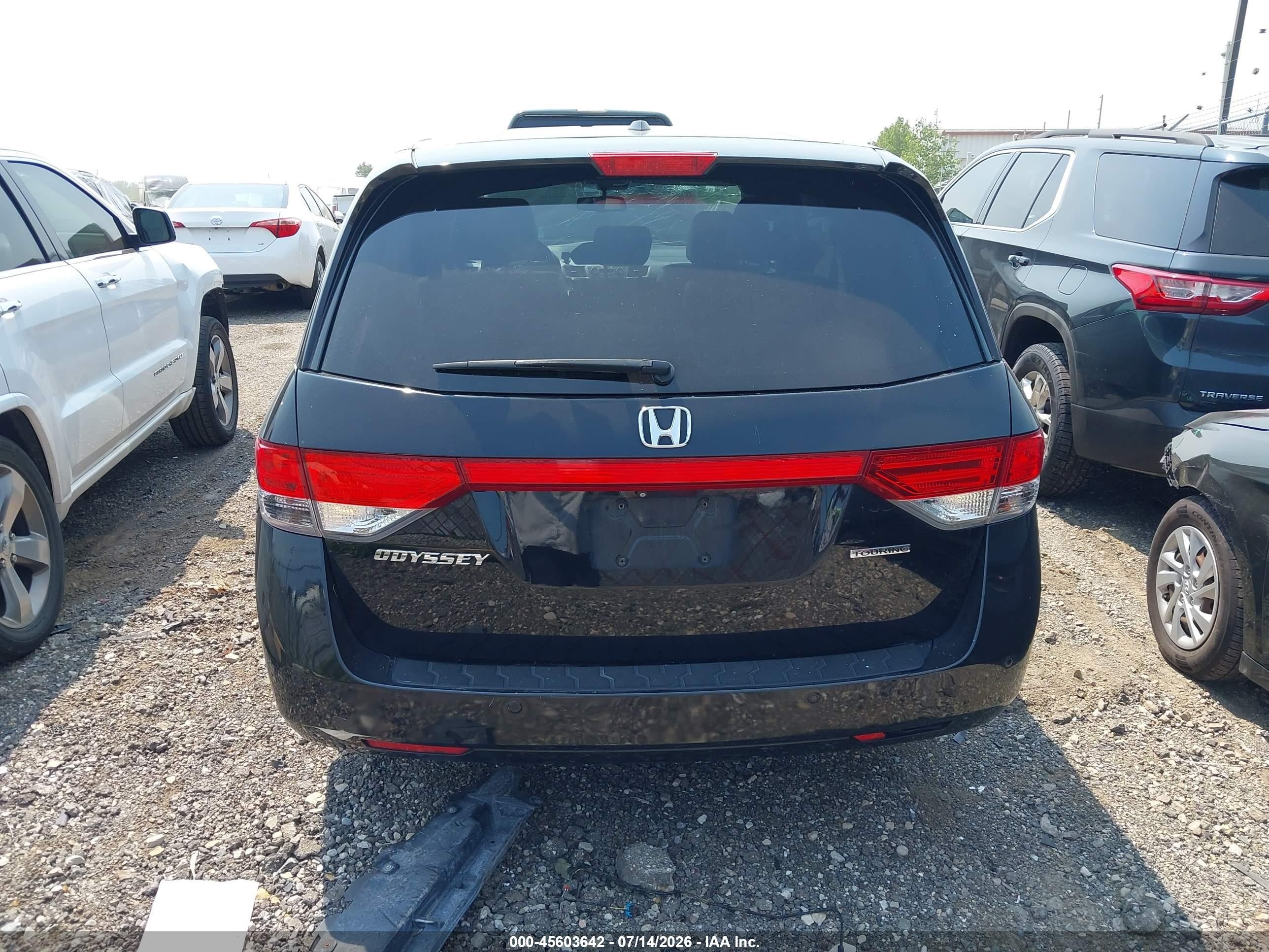 2015 Honda Odyssey Touring/touring Elite Black vin: 5FNRL5H94FB079469