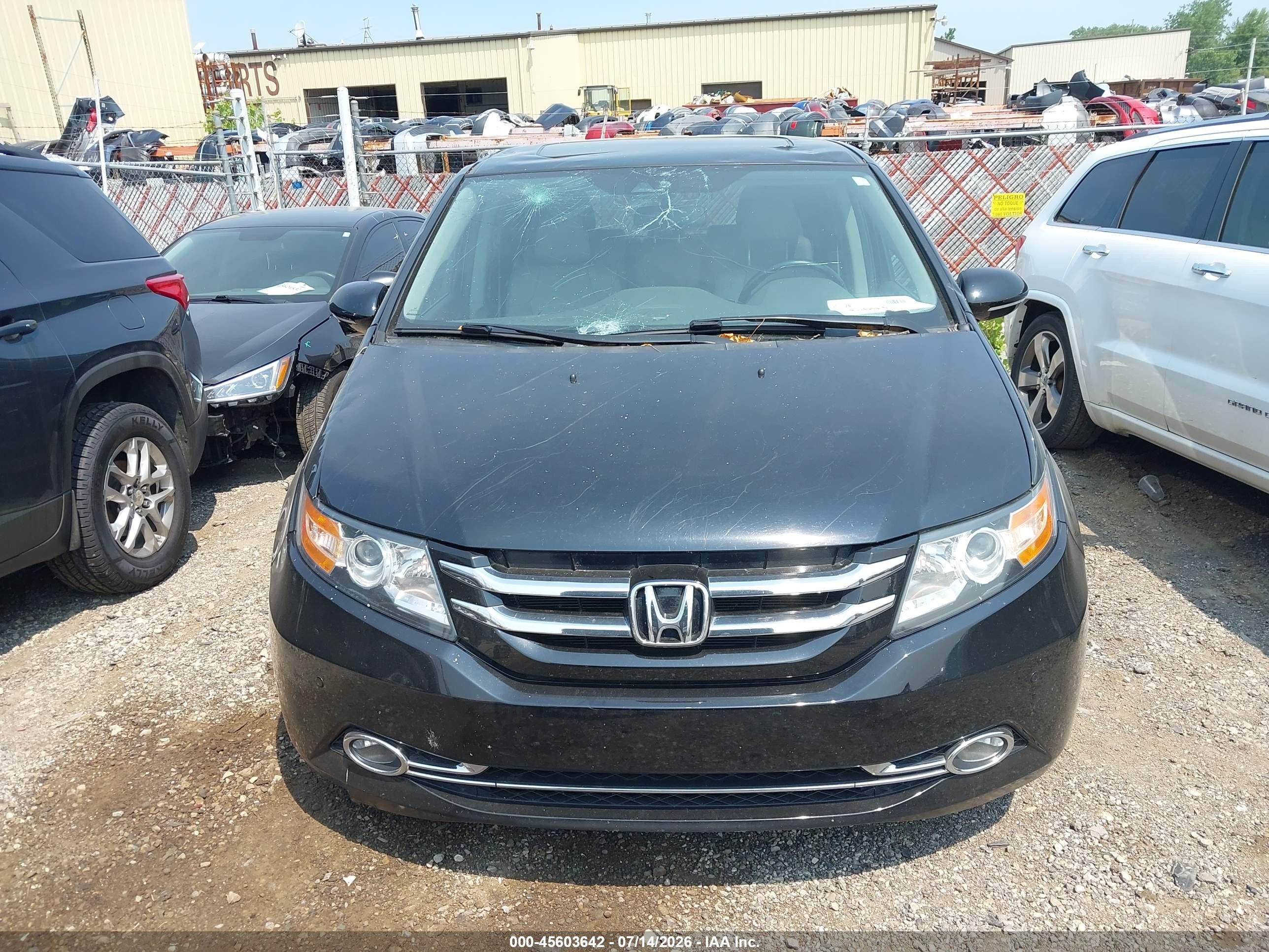 2015 Honda Odyssey Touring/touring Elite Black vin: 5FNRL5H94FB079469