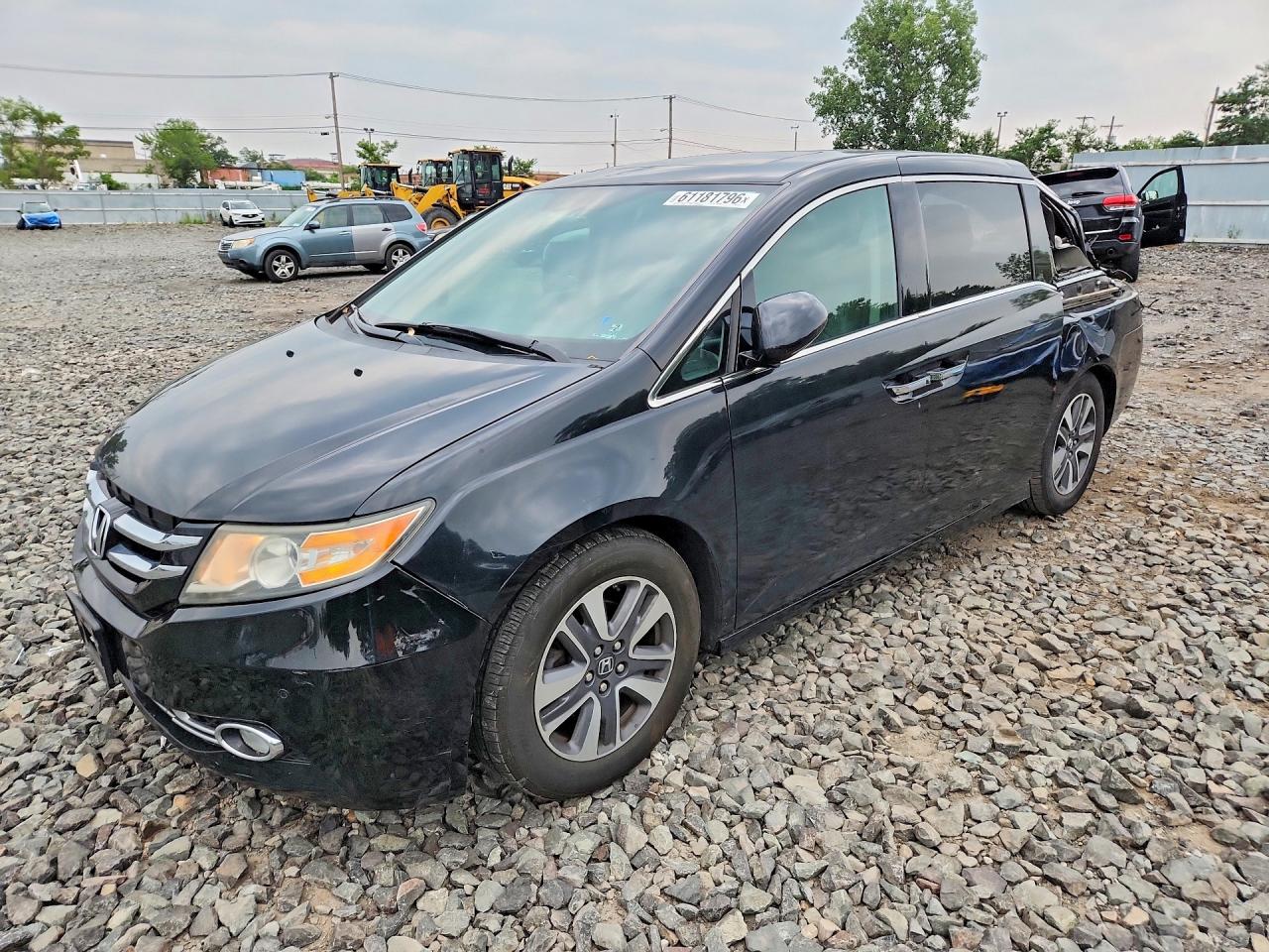 2015 Honda Odyssey Touring Черный vin: 5FNRL5H94FB109408