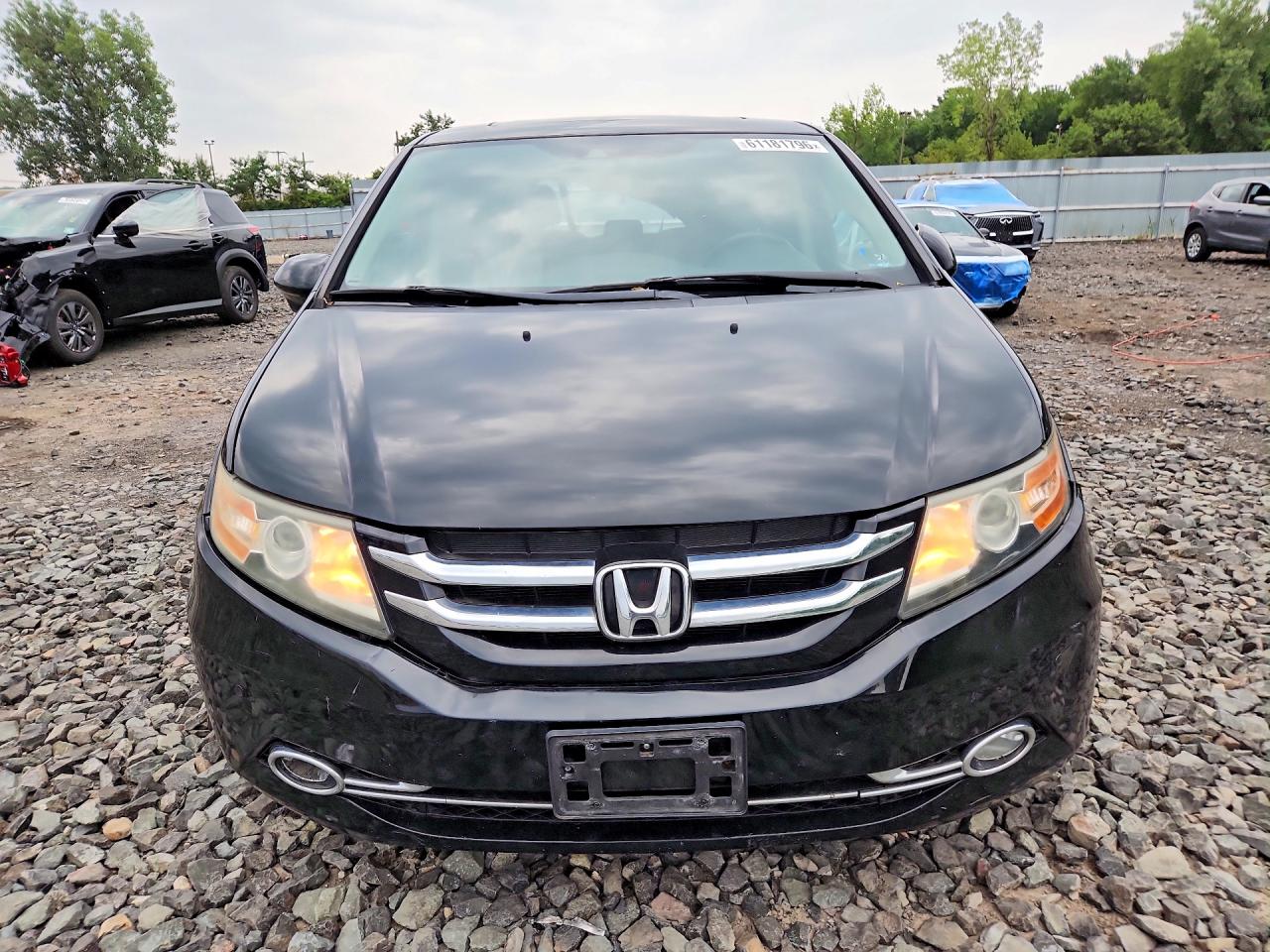 2015 Honda Odyssey Touring Black vin: 5FNRL5H94FB109408