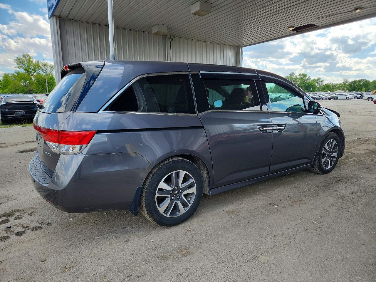 2015 Honda Odyssey Touring Gray vin: 5FNRL5H94FB115564