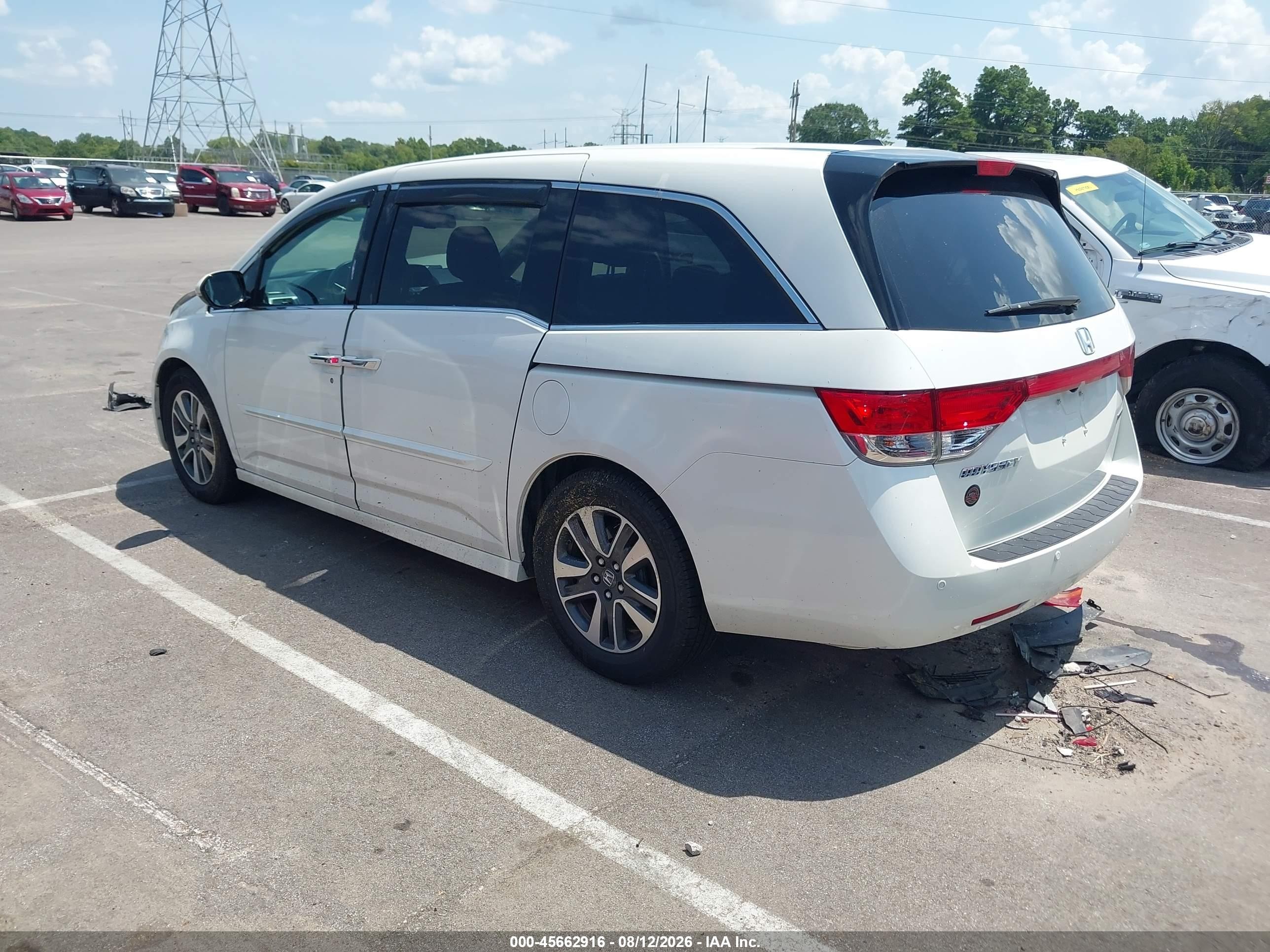 2015 Honda Odyssey Touring/touring Elite White vin: 5FNRL5H94FB131862