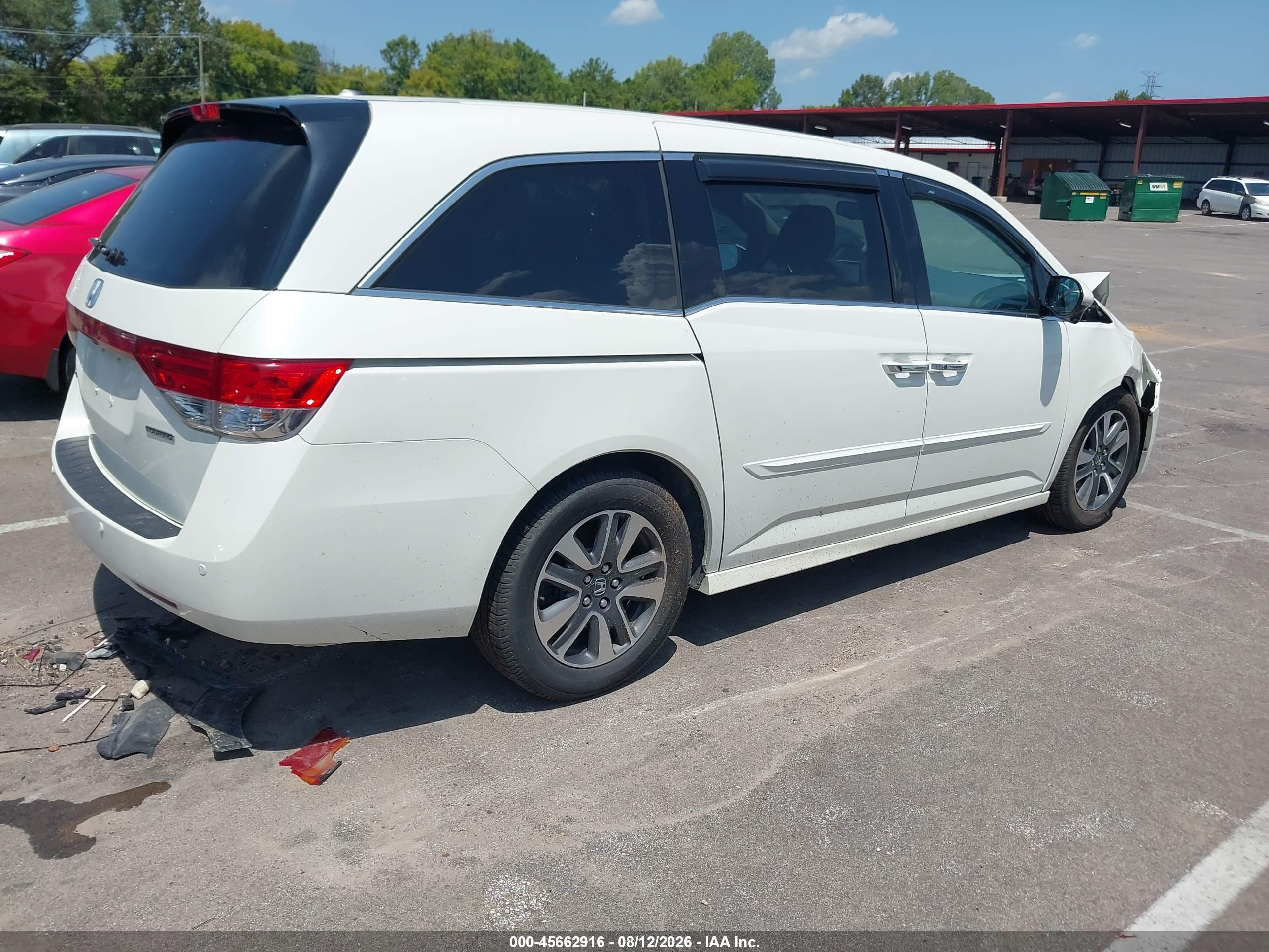 2015 Honda Odyssey Touring/touring Elite White vin: 5FNRL5H94FB131862