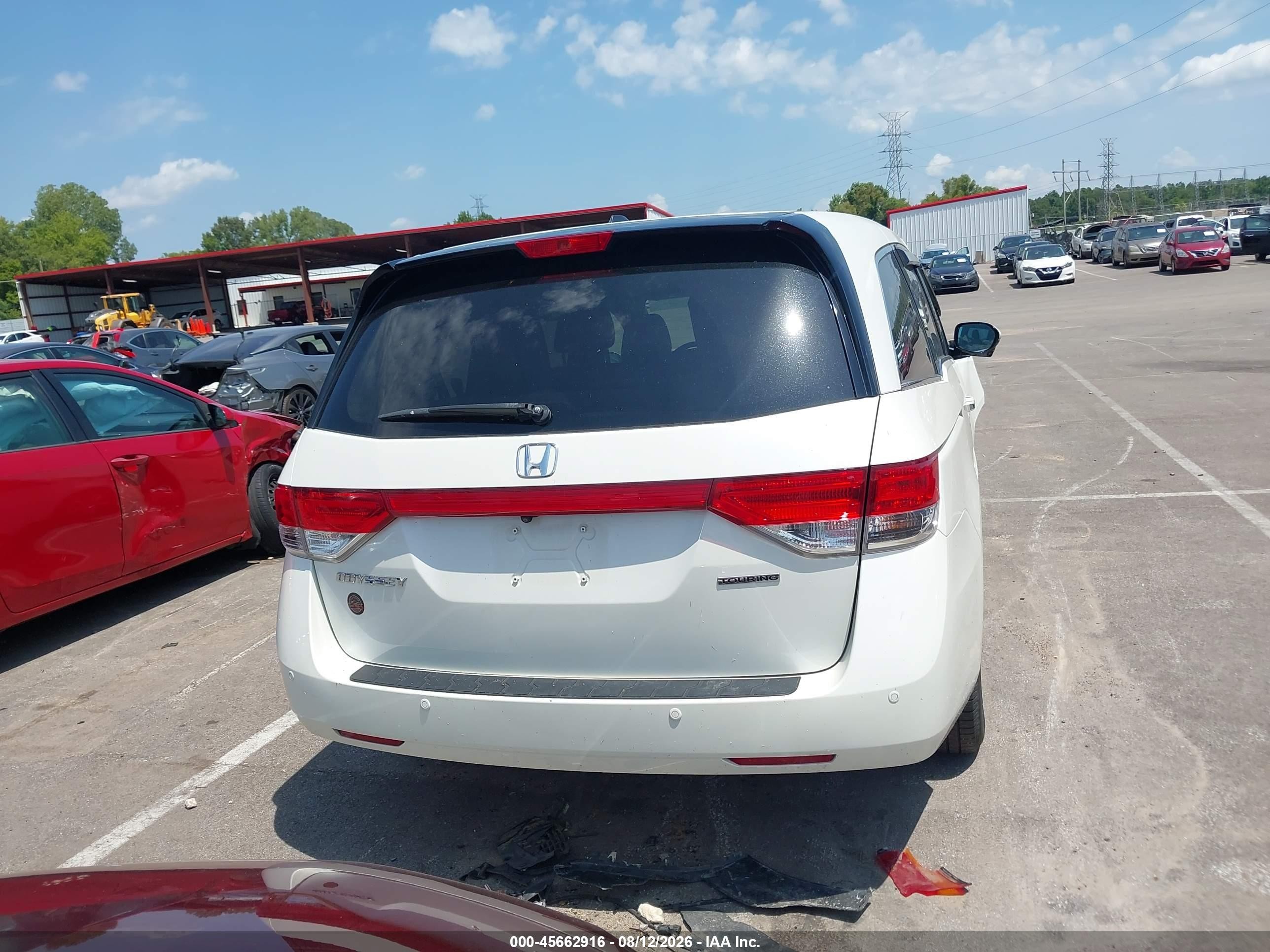 2015 Honda Odyssey Touring/touring Elite White vin: 5FNRL5H94FB131862