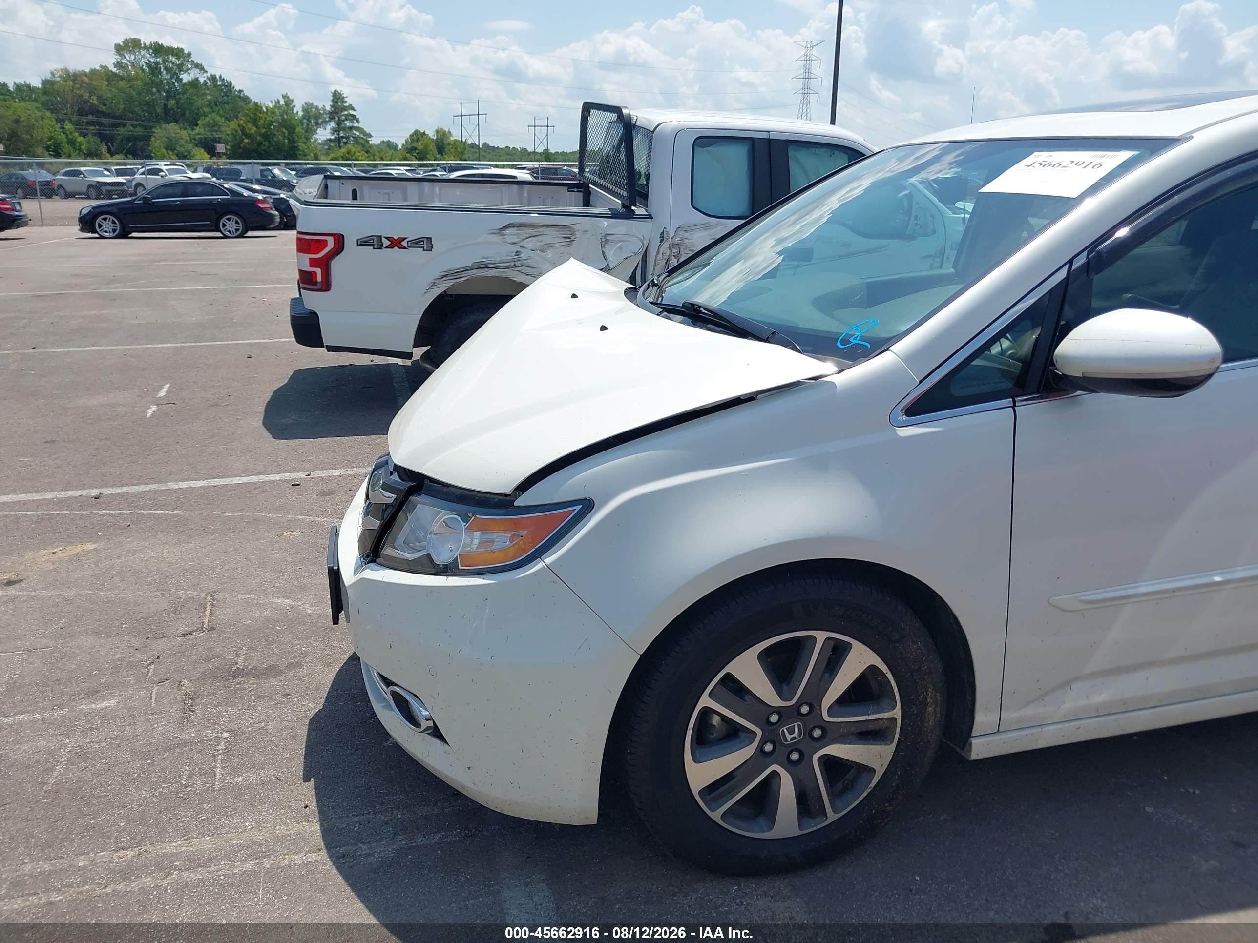 2015 Honda Odyssey Touring/touring Elite White vin: 5FNRL5H94FB131862