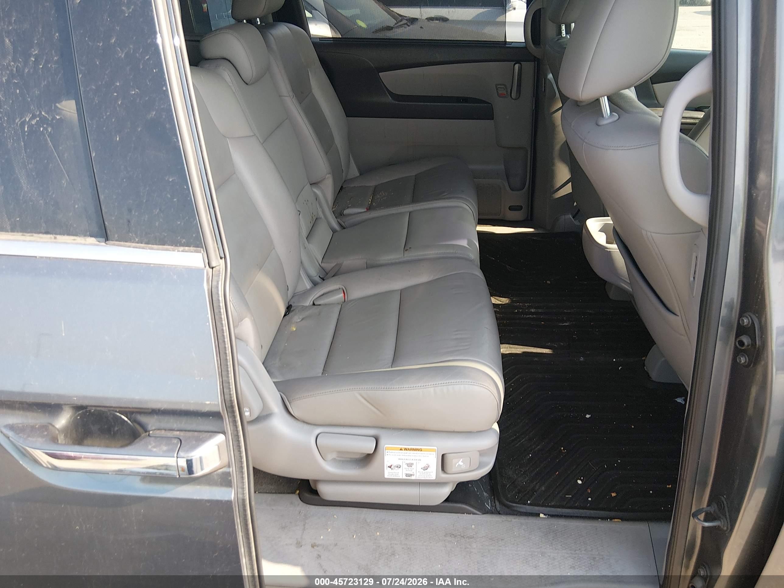 2011 Honda Odyssey Touring/touring Elite Gray vin: 5FNRL5H95BB036317