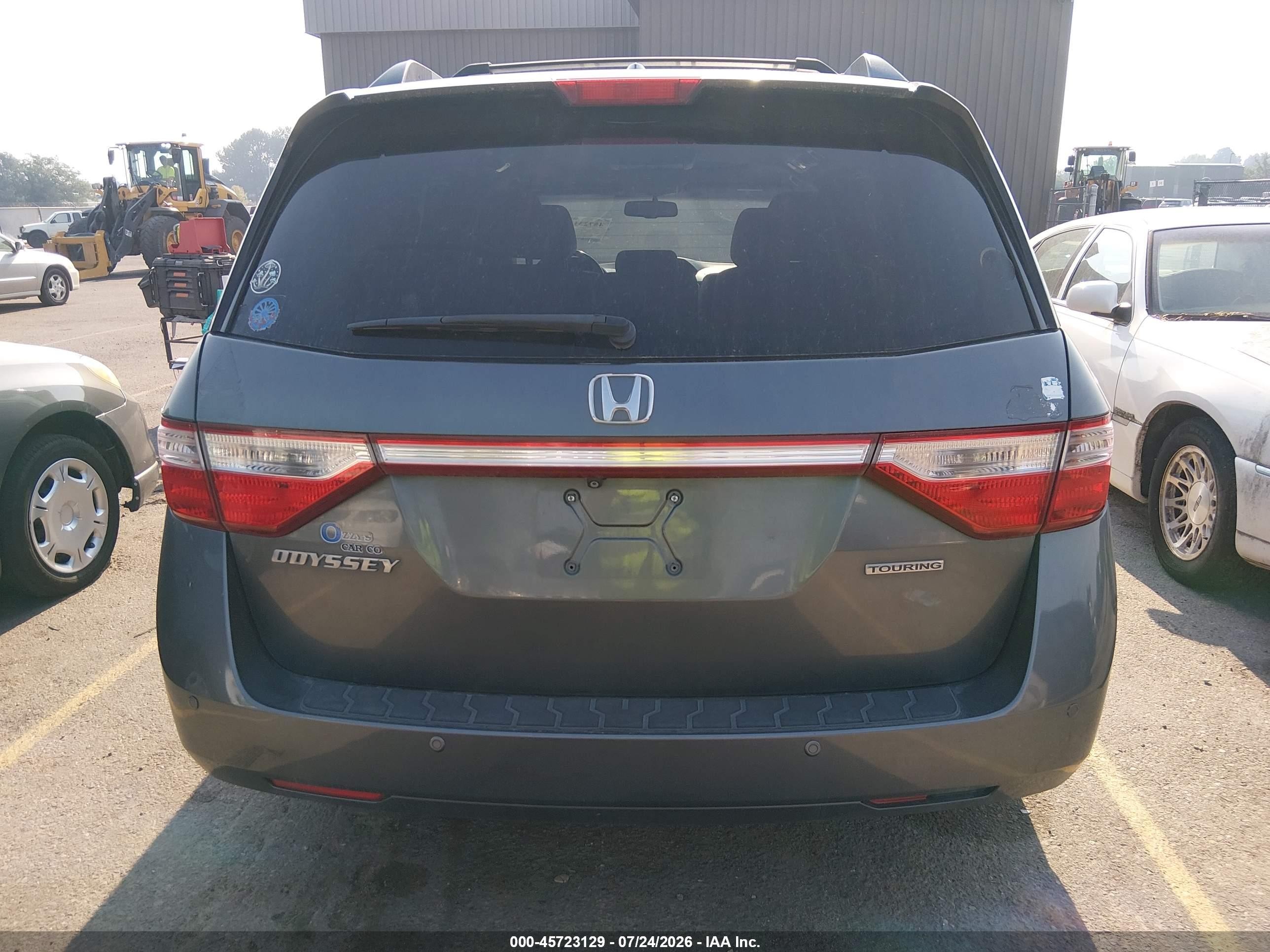 2011 Honda Odyssey Touring/touring Elite Gray vin: 5FNRL5H95BB036317