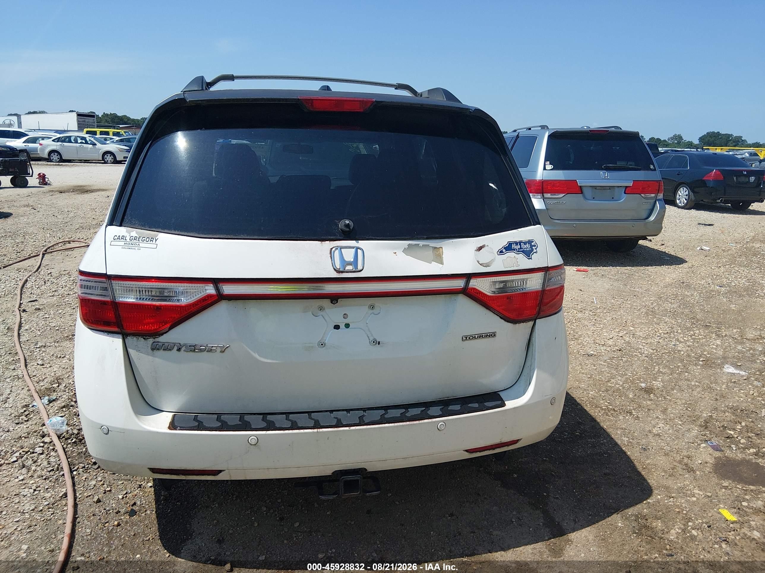 2012 Honda Odyssey Touring/touring Elite White vin: 5FNRL5H95CB146737