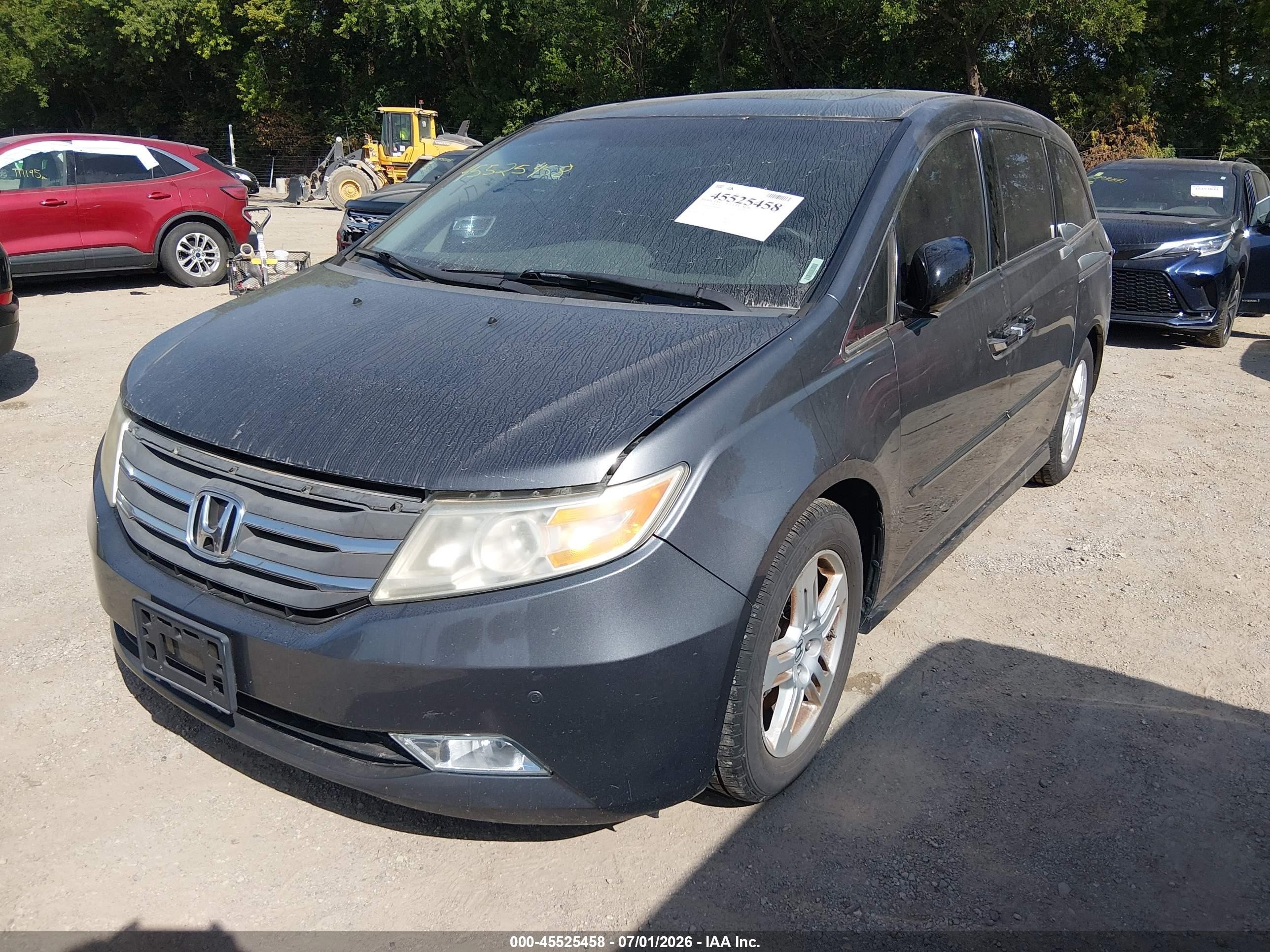 2013 Honda Odyssey Touring/touring Elite Gray vin: 5FNRL5H95DB006964