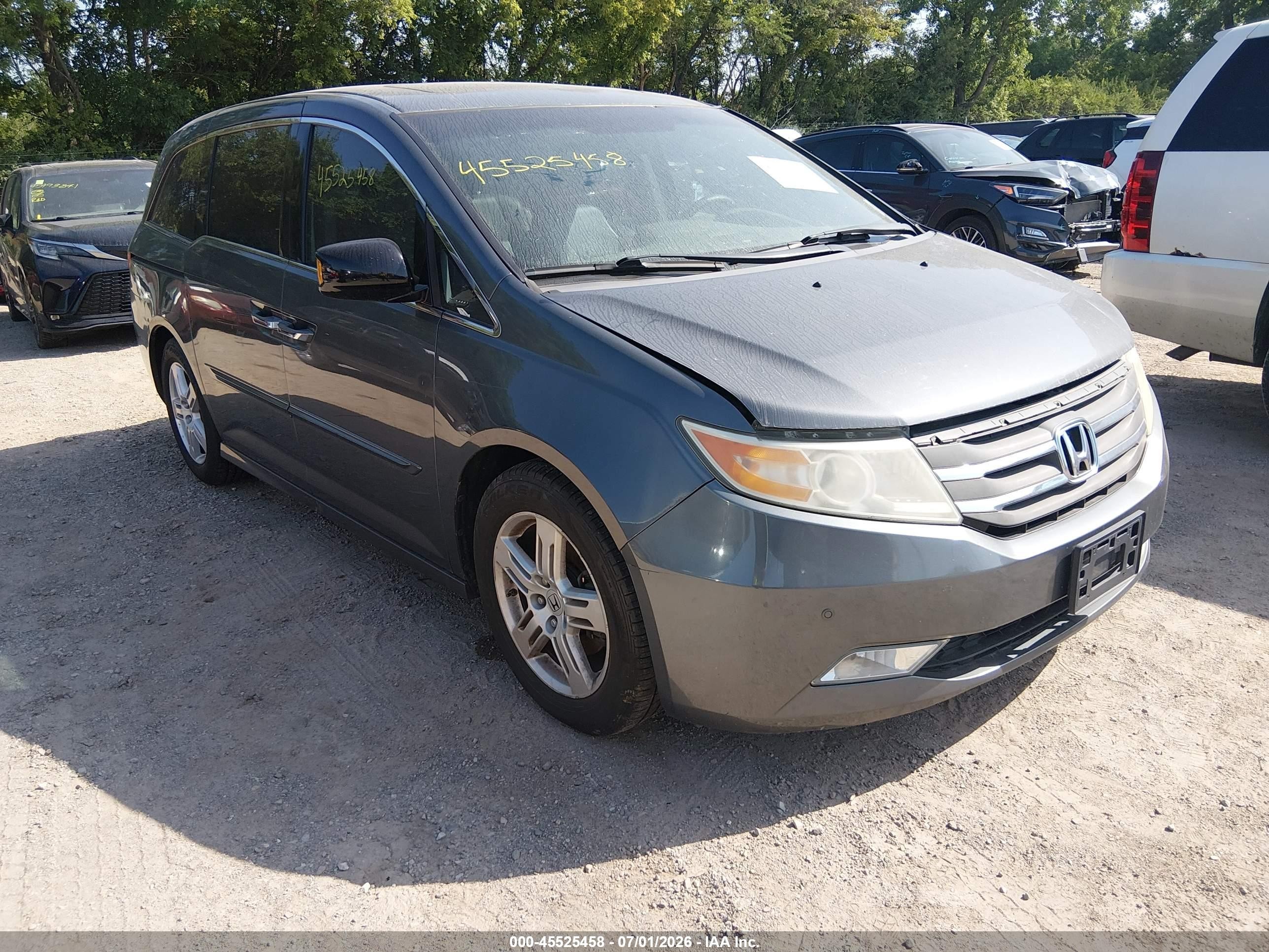 2013 Honda Odyssey Touring/touring Elite Серый vin: 5FNRL5H95DB006964