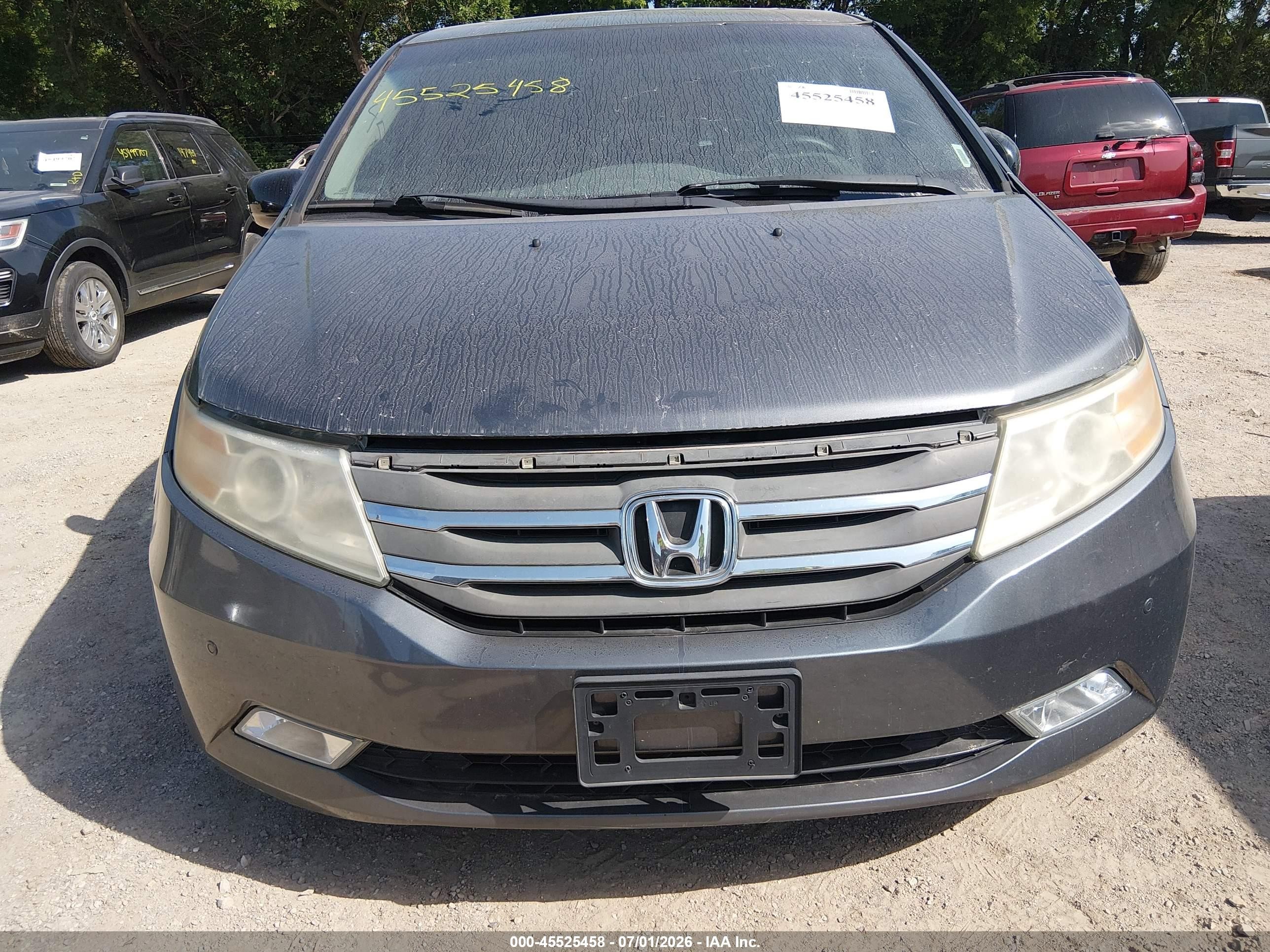 2013 Honda Odyssey Touring/touring Elite Gray vin: 5FNRL5H95DB006964