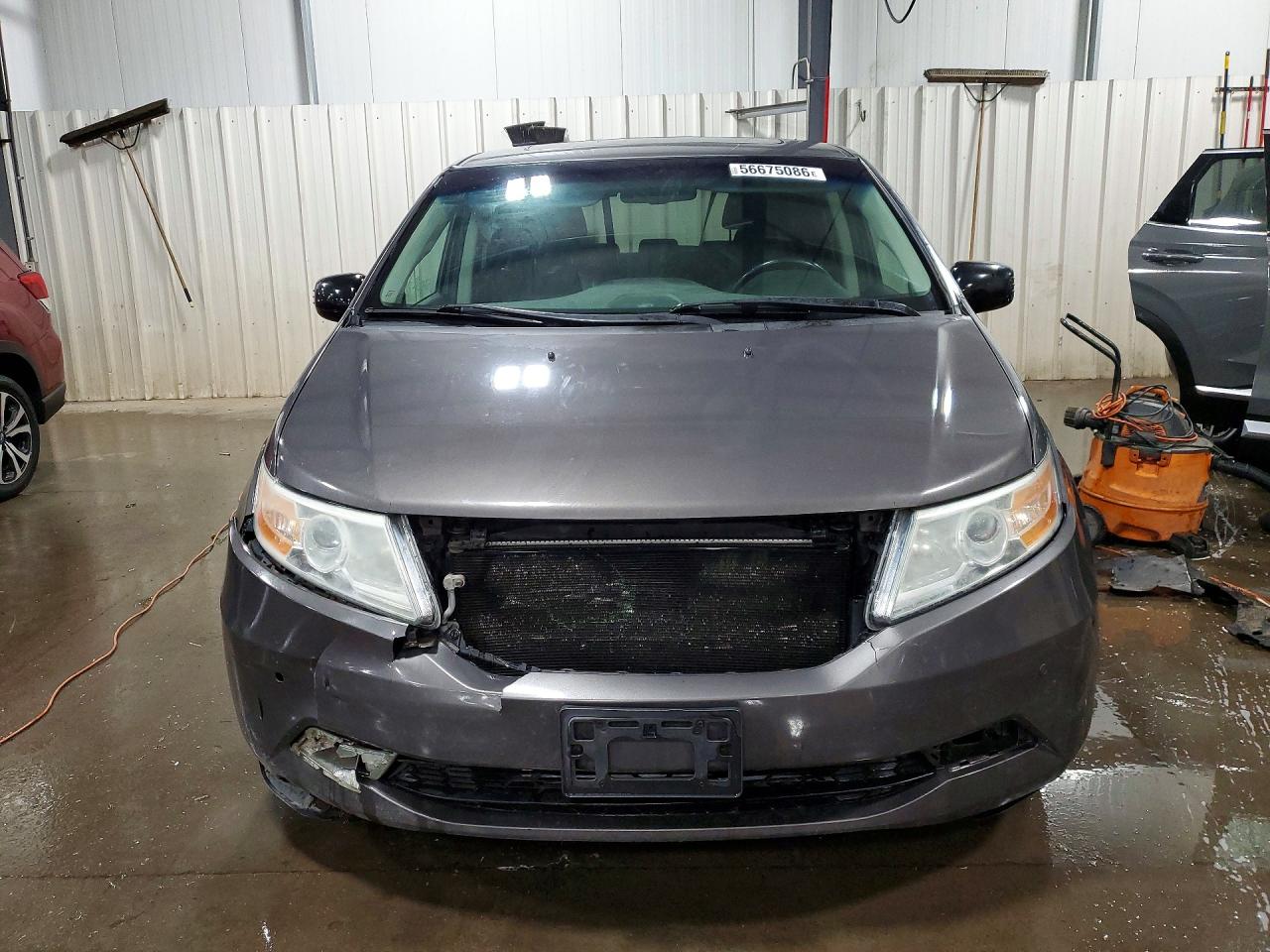 2013 Honda Odyssey Touring/touring Elite Gray vin: 5FNRL5H95DB023750
