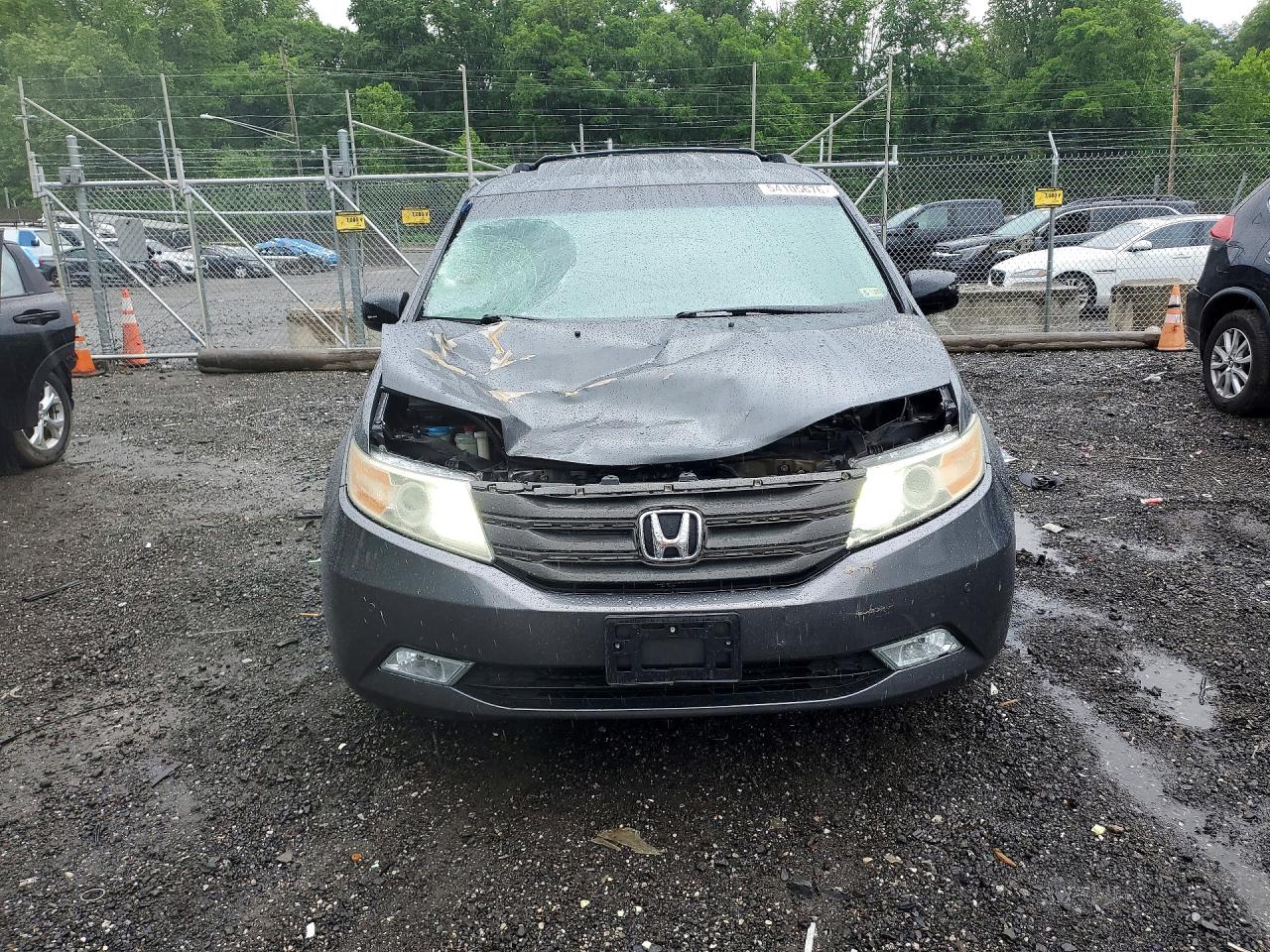 2013 Honda Odyssey Touring Gray vin: 5FNRL5H95DB027197
