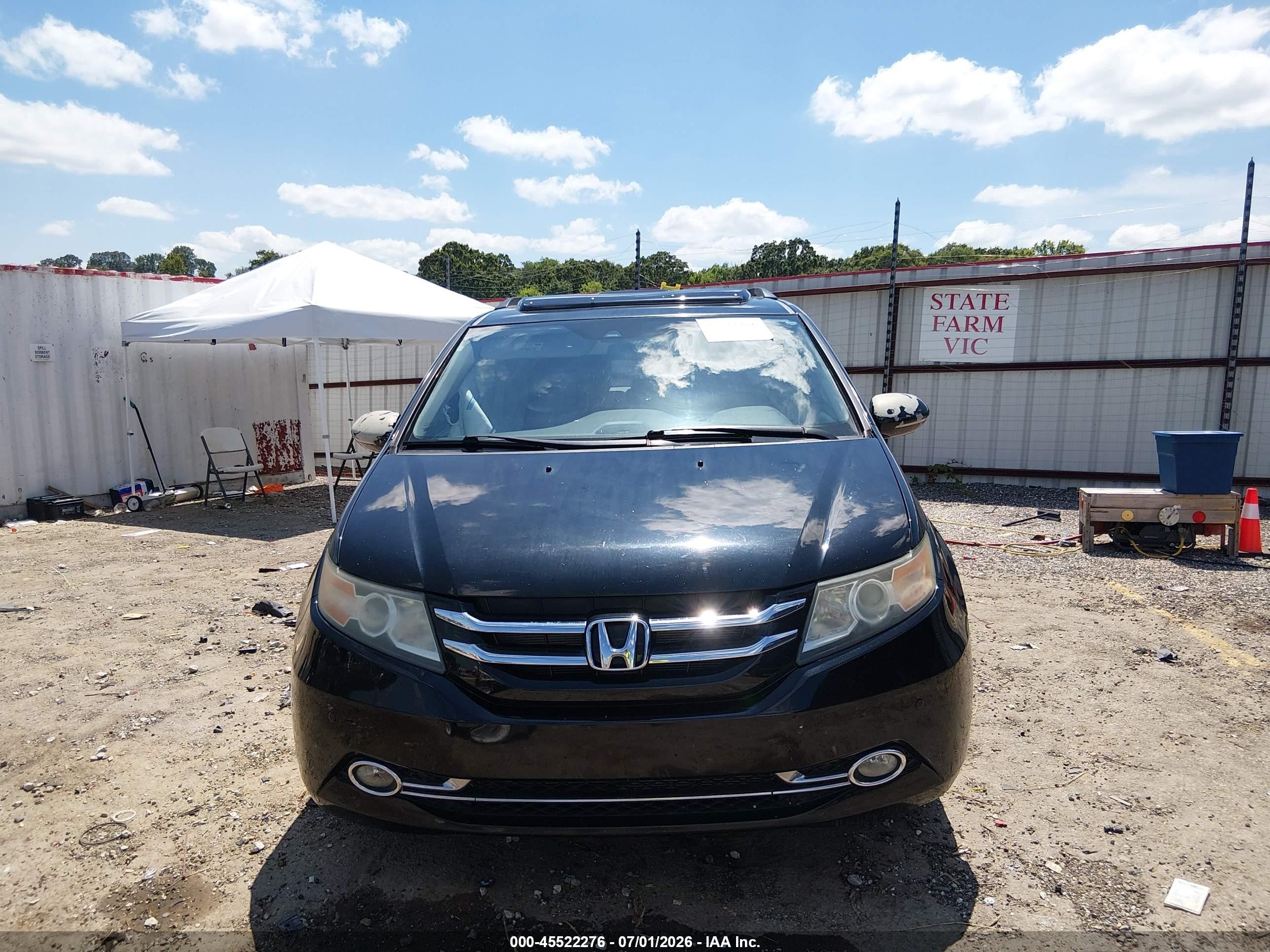 2014 Honda Odyssey Touring/touring Elite Black vin: 5FNRL5H95EB008361