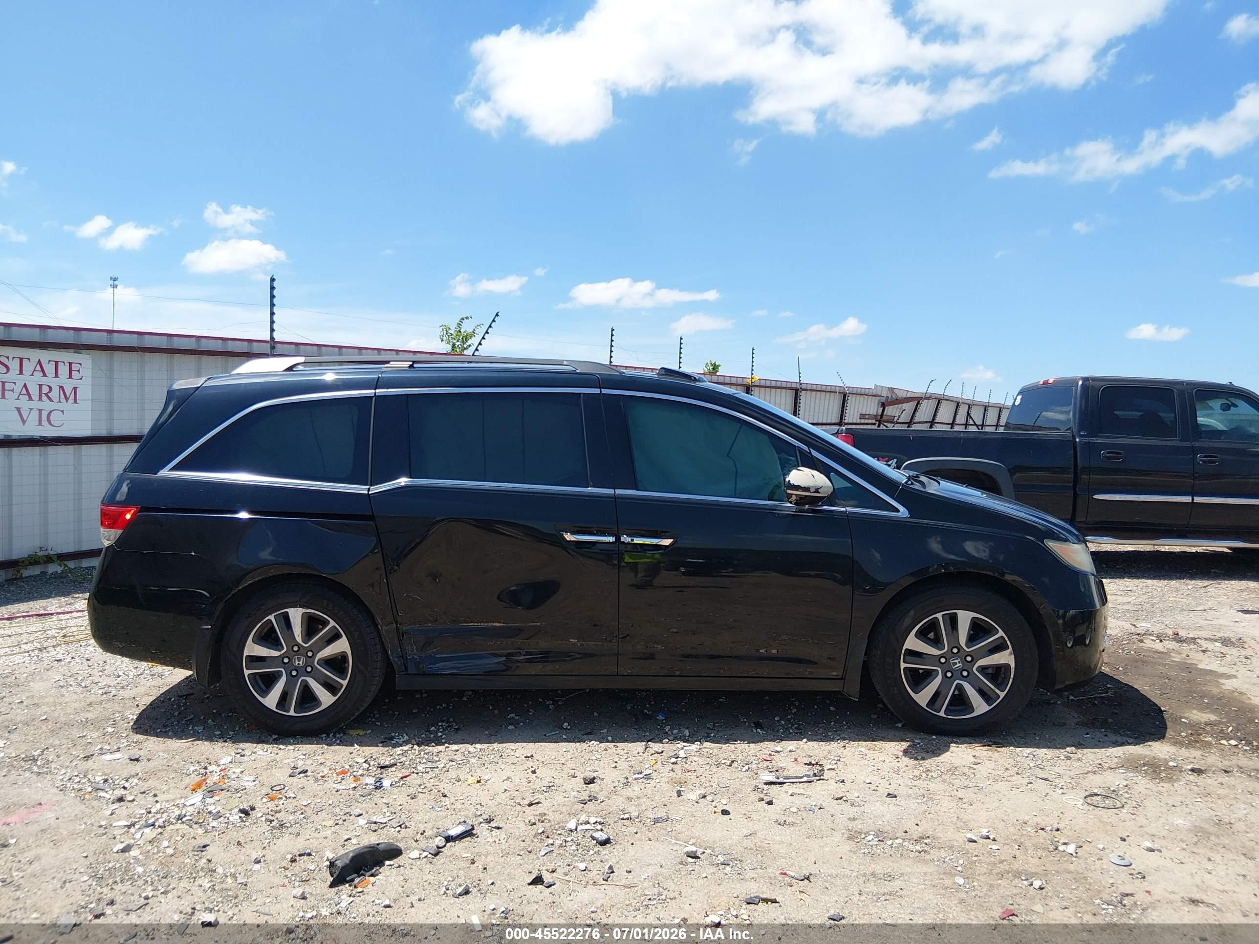 2014 Honda Odyssey Touring/touring Elite Black vin: 5FNRL5H95EB008361