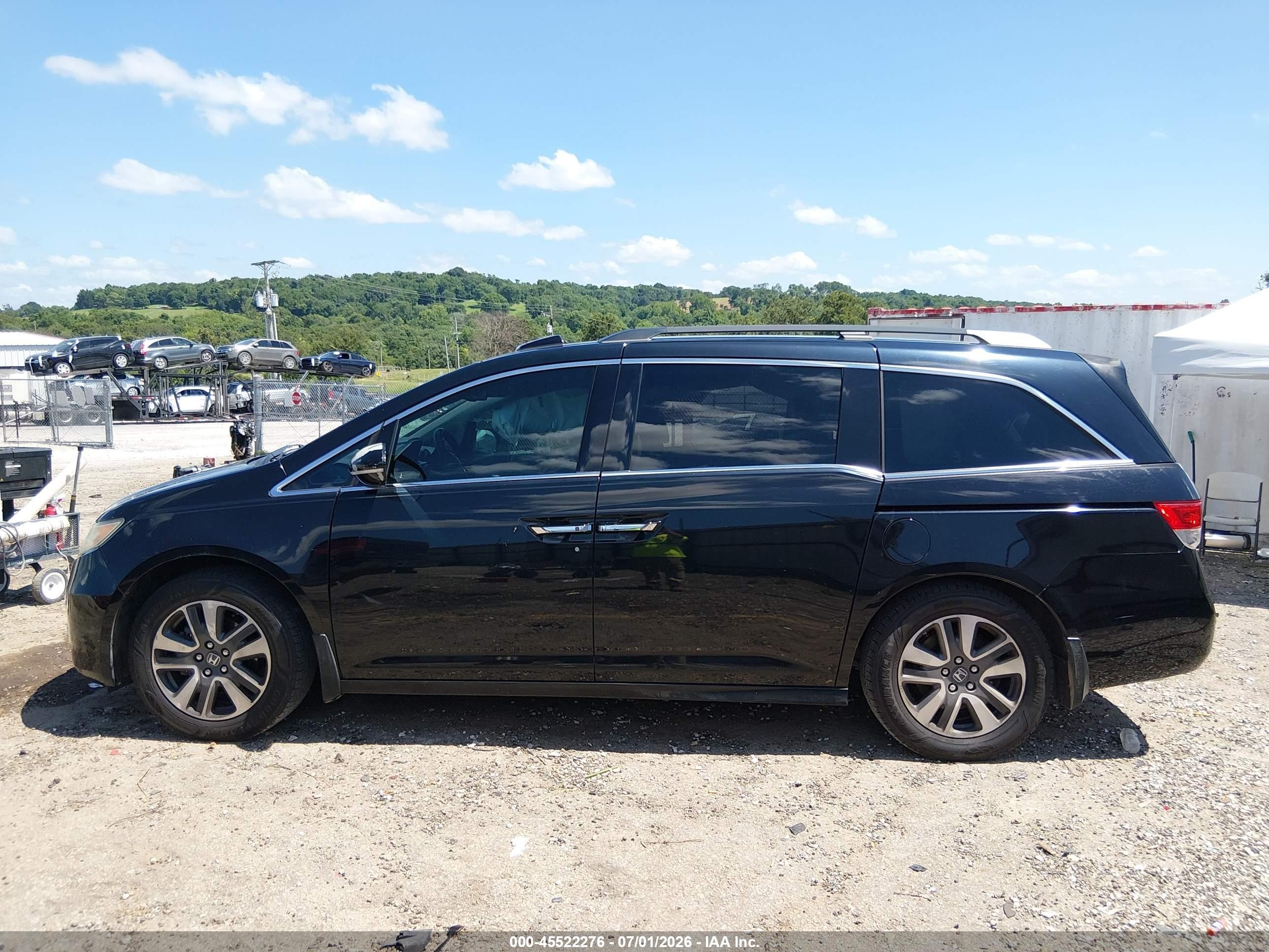 2014 Honda Odyssey Touring/touring Elite Black vin: 5FNRL5H95EB008361