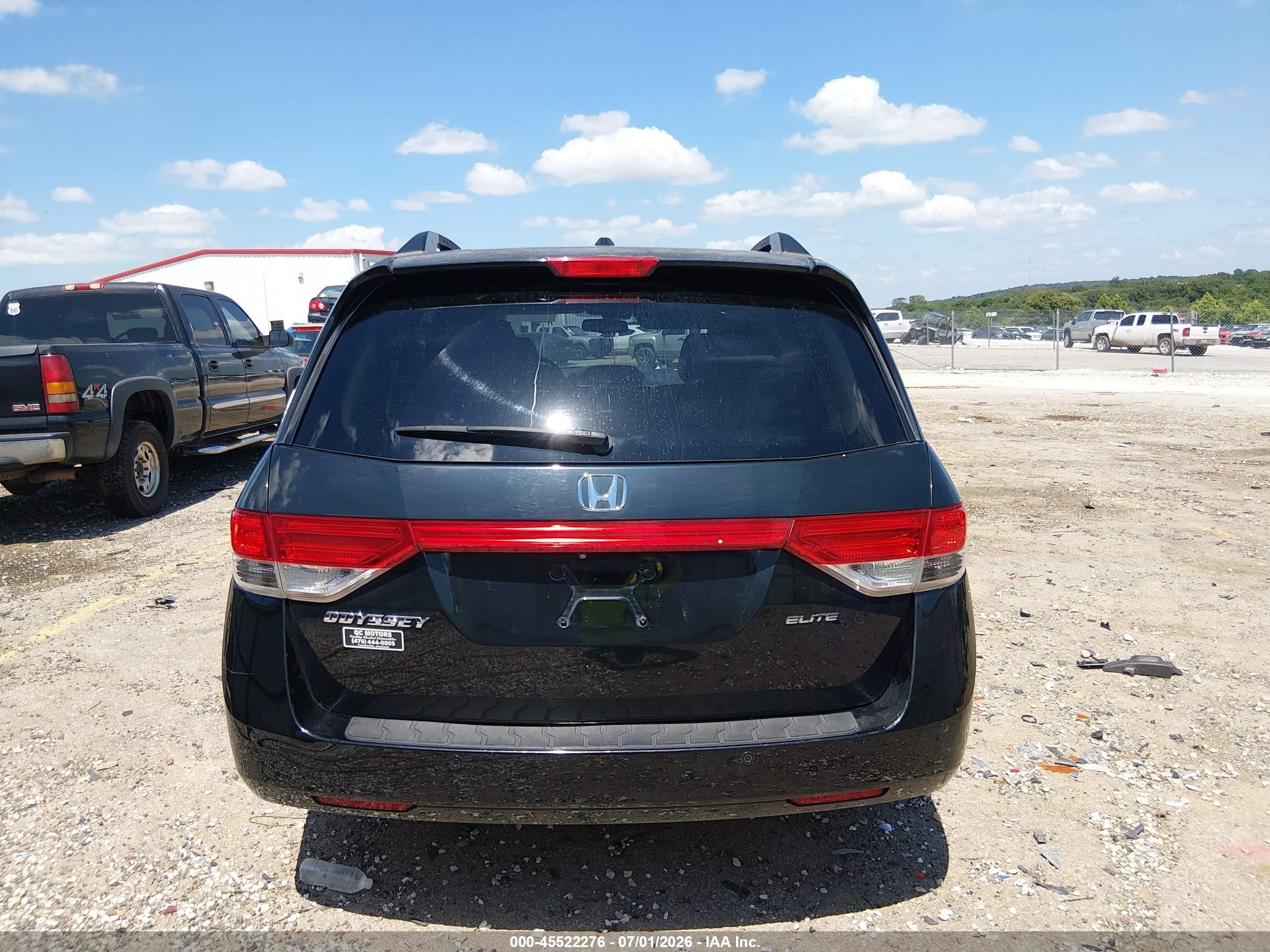 2014 Honda Odyssey Touring/touring Elite Black vin: 5FNRL5H95EB008361