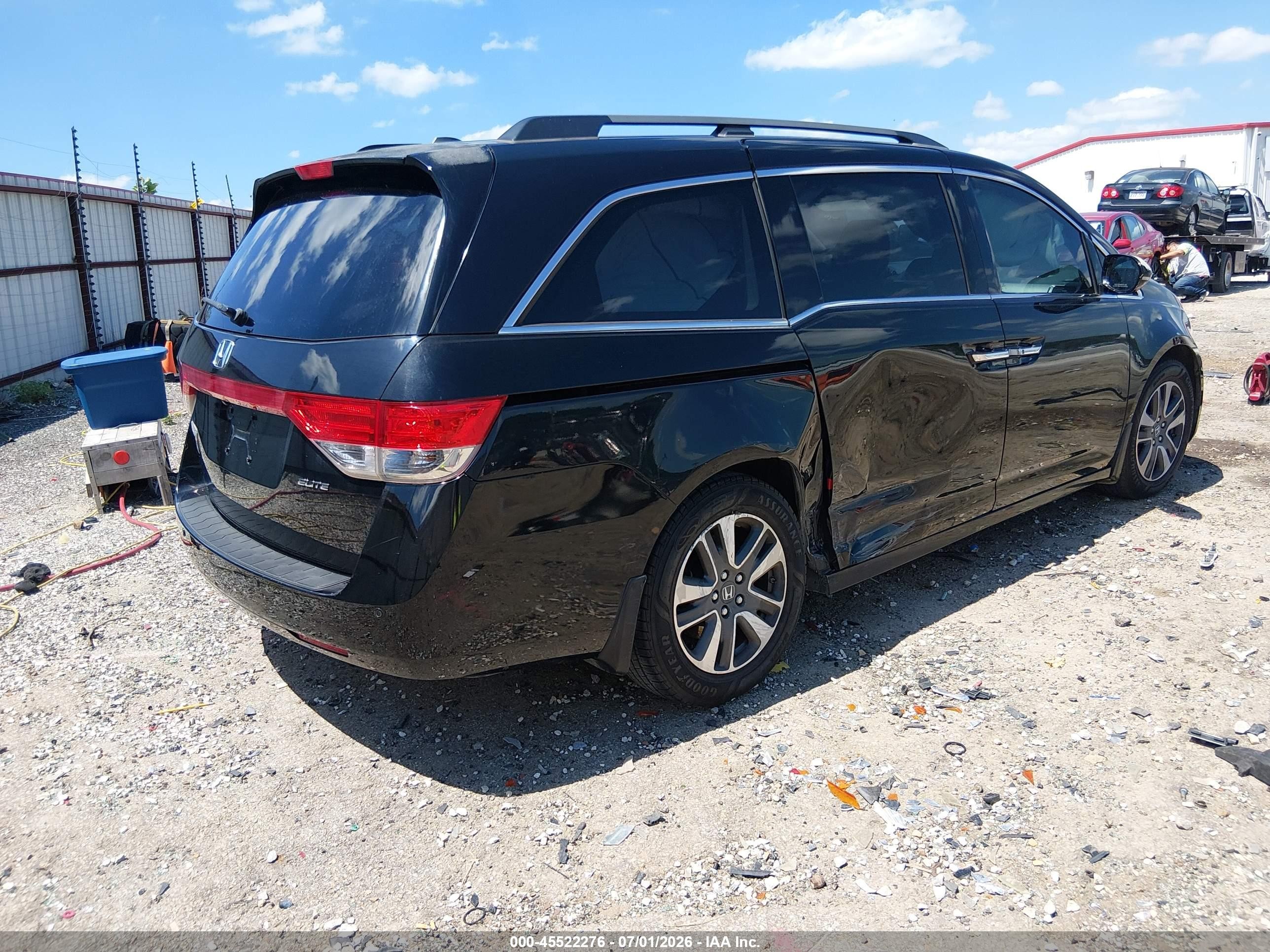 2014 Honda Odyssey Touring/touring Elite Black vin: 5FNRL5H95EB008361