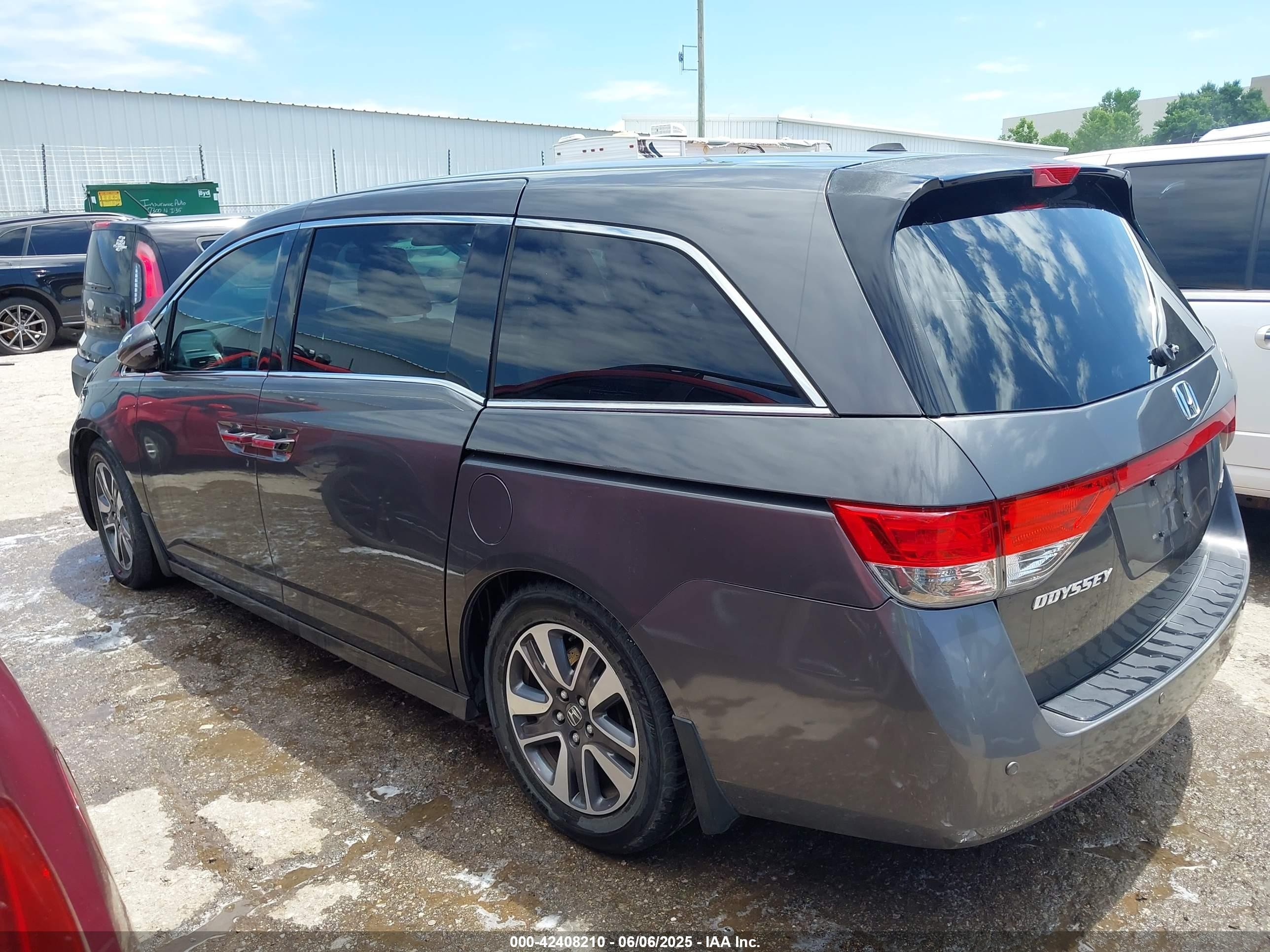 2014 Honda Odyssey Touring/touring Elite Gray vin: 5FNRL5H95EB020302