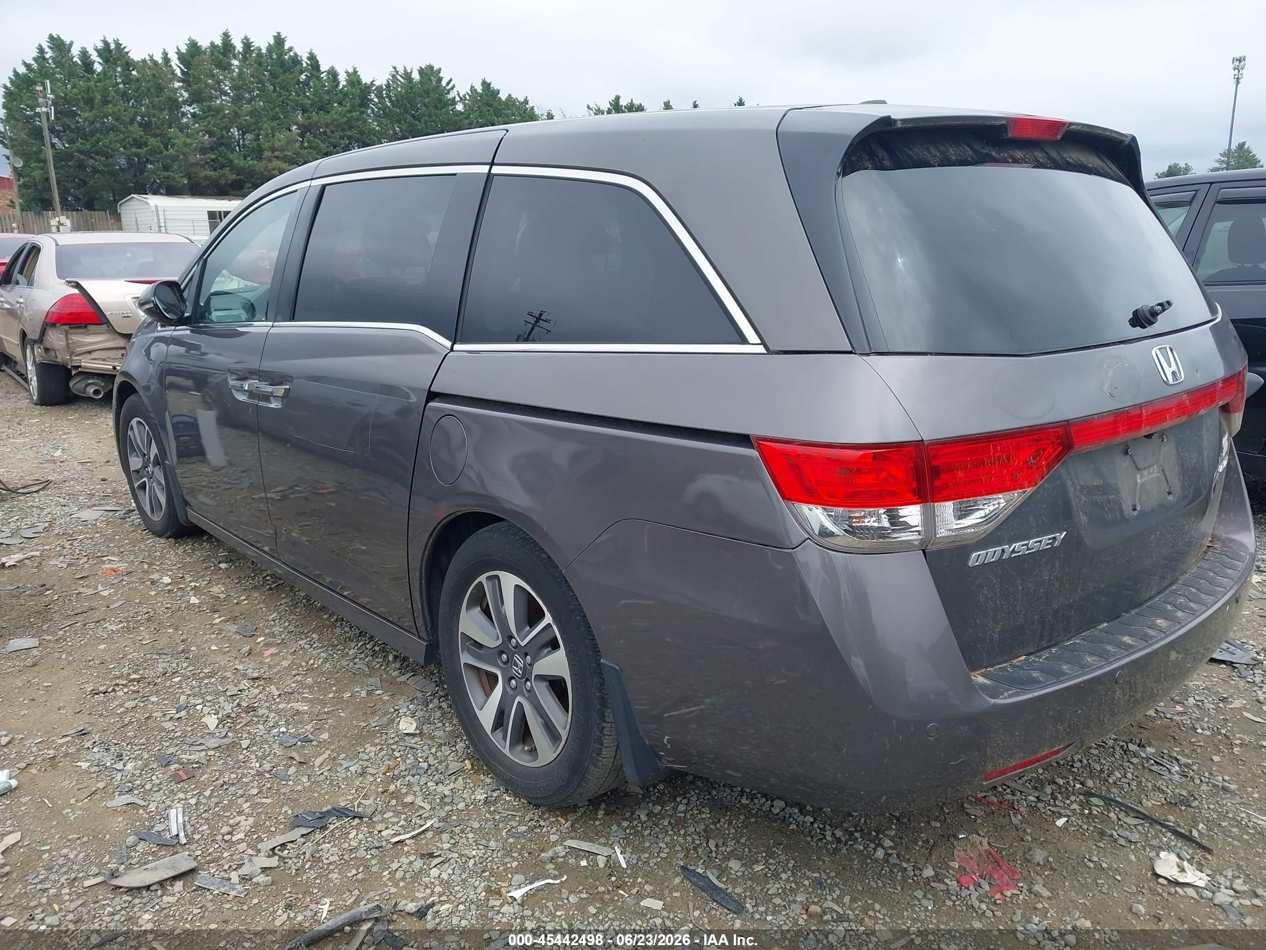 2014 Honda Odyssey Touring/touring Elite Gray vin: 5FNRL5H95EB032661
