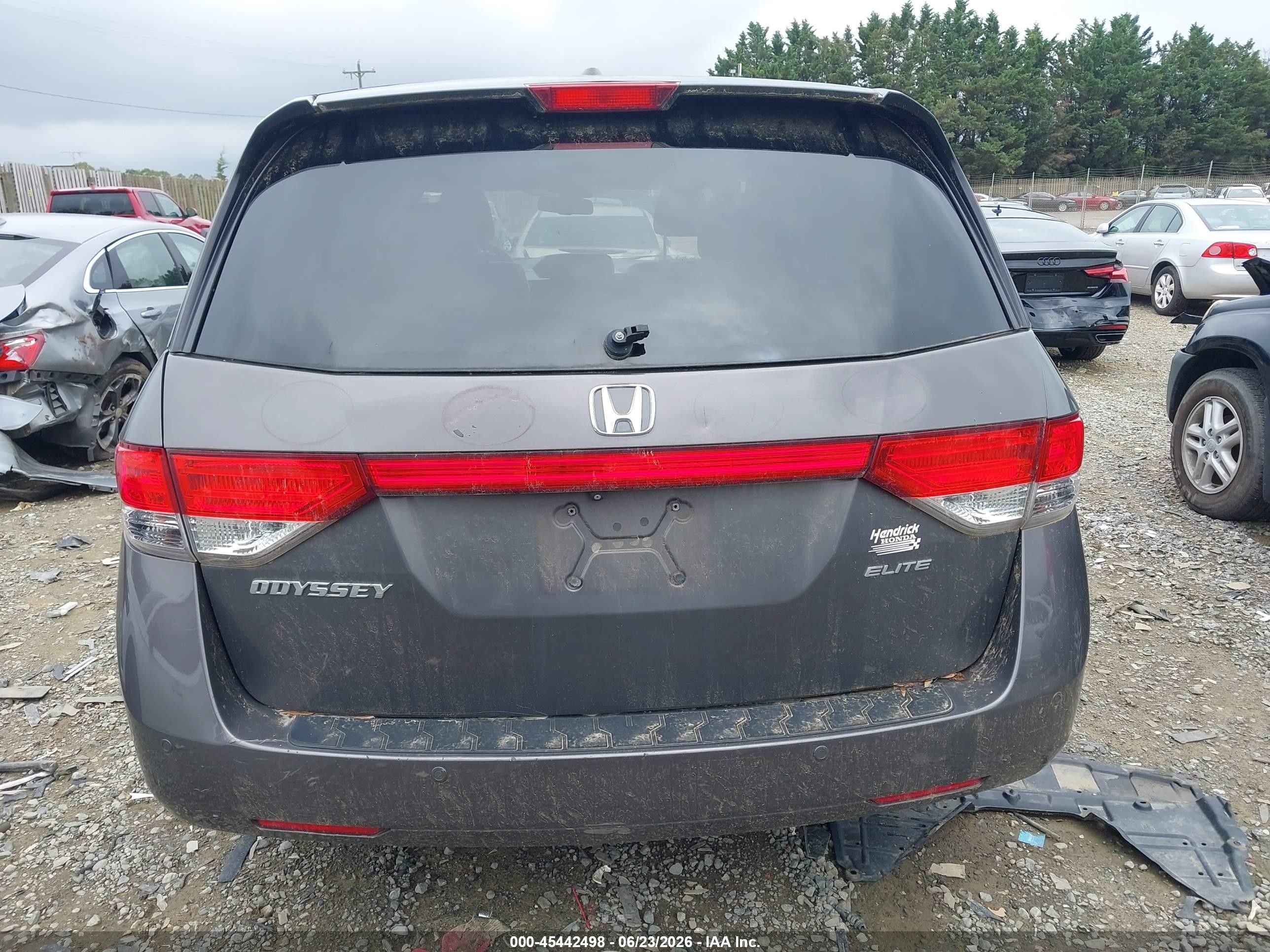 2014 Honda Odyssey Touring/touring Elite Gray vin: 5FNRL5H95EB032661