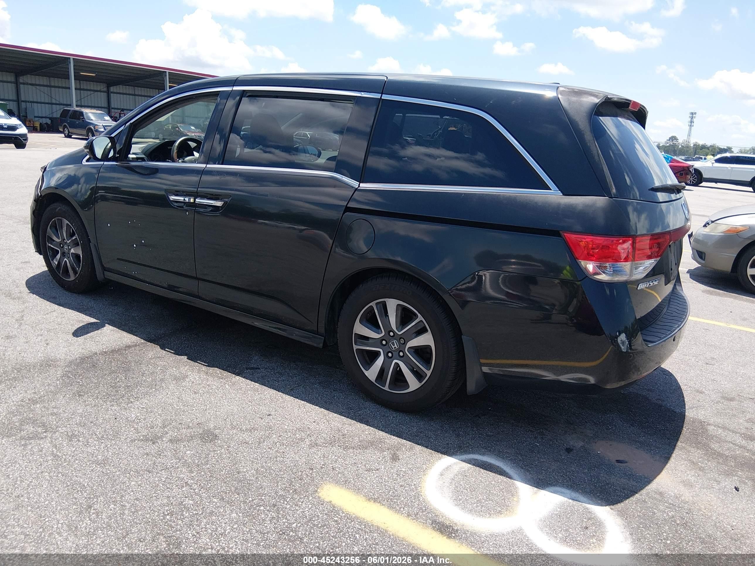 2014 Honda Odyssey Touring/touring Elite Black vin: 5FNRL5H95EB039917
