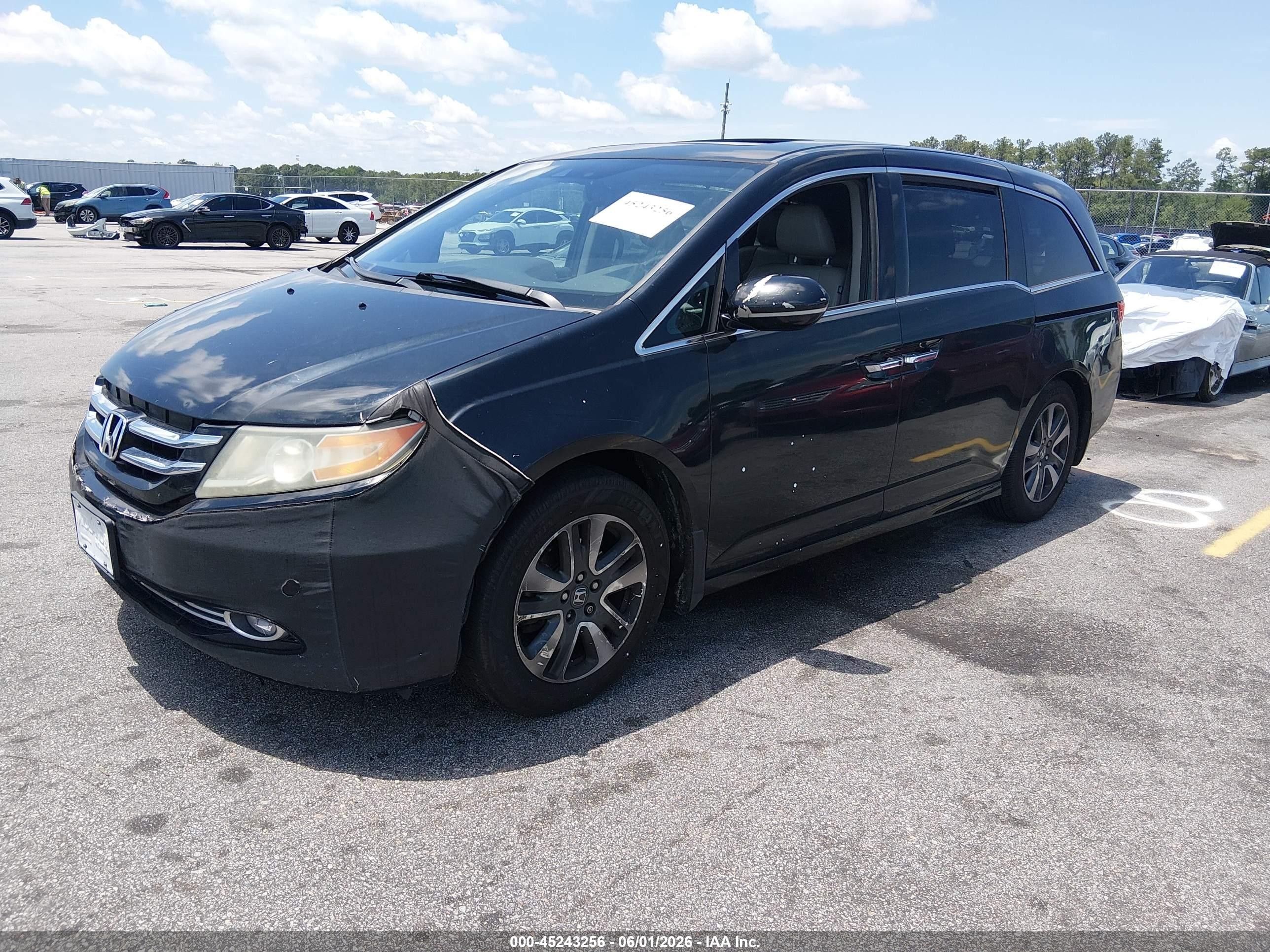 2014 Honda Odyssey Touring/touring Elite Black vin: 5FNRL5H95EB039917