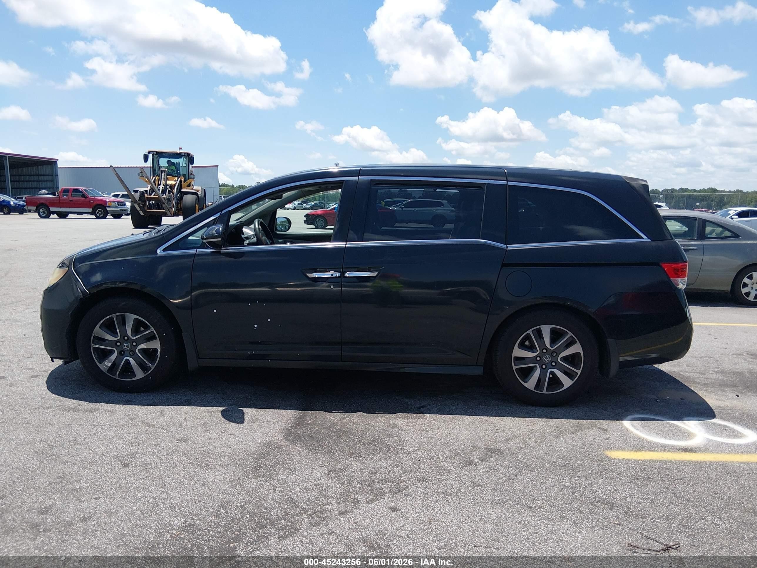 2014 Honda Odyssey Touring/touring Elite Black vin: 5FNRL5H95EB039917