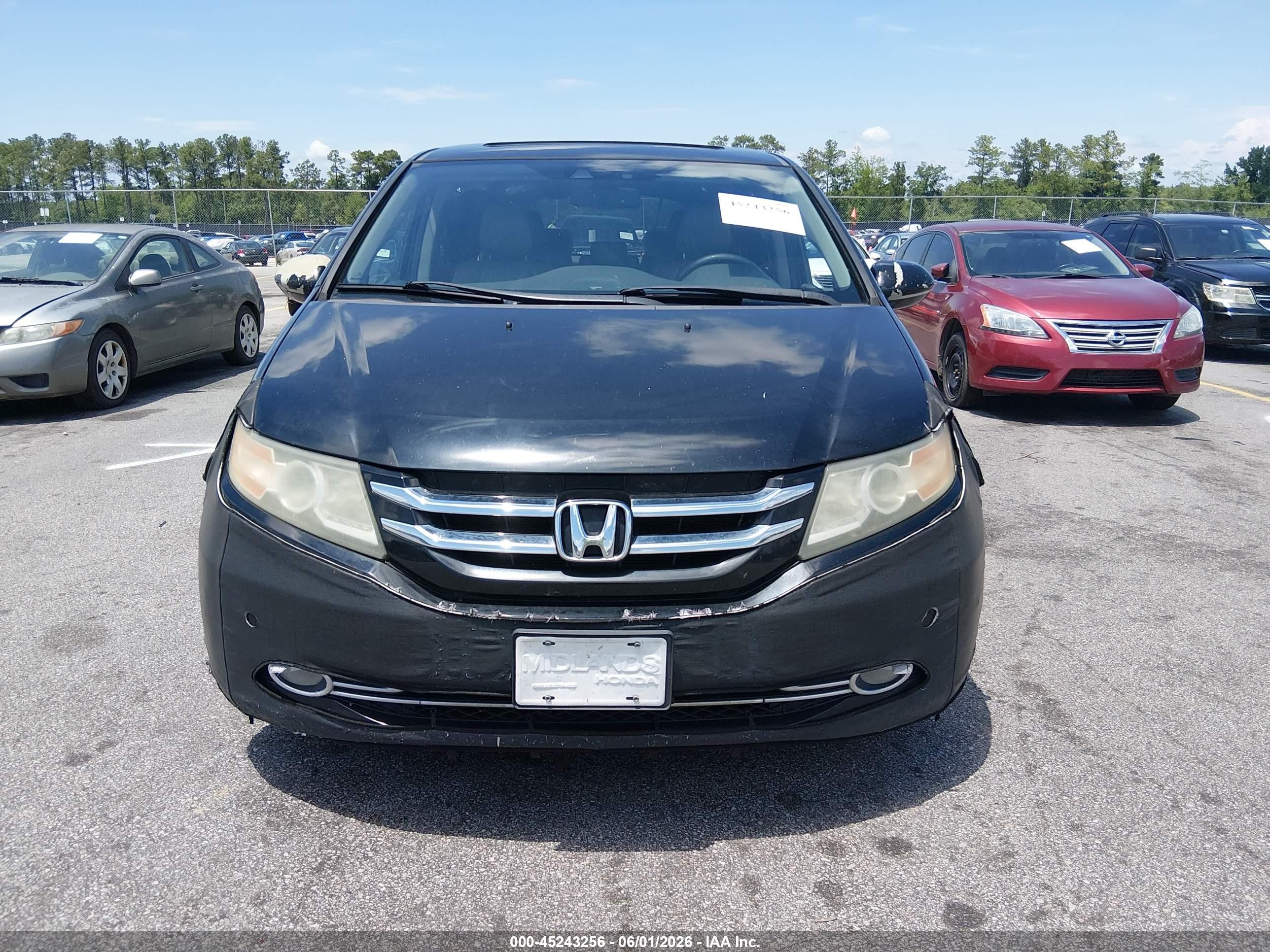 2014 Honda Odyssey Touring/touring Elite Black vin: 5FNRL5H95EB039917