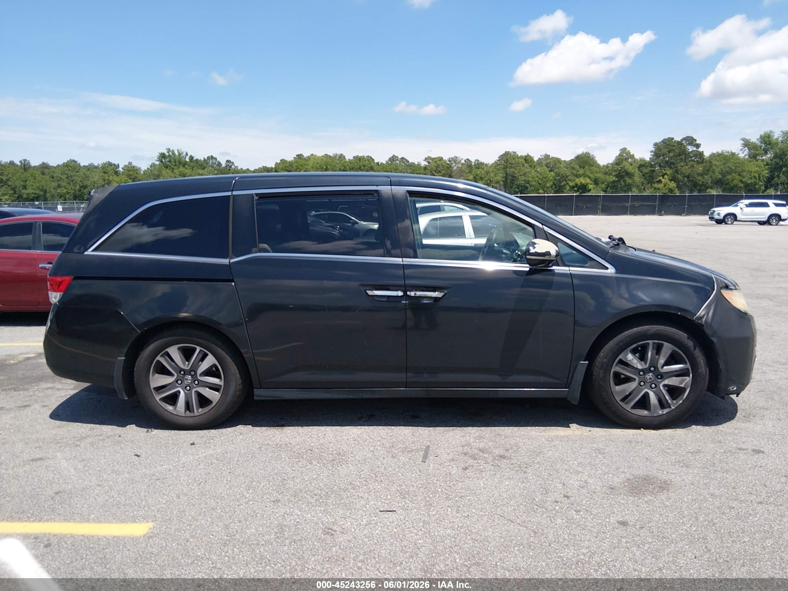 2014 Honda Odyssey Touring/touring Elite Black vin: 5FNRL5H95EB039917