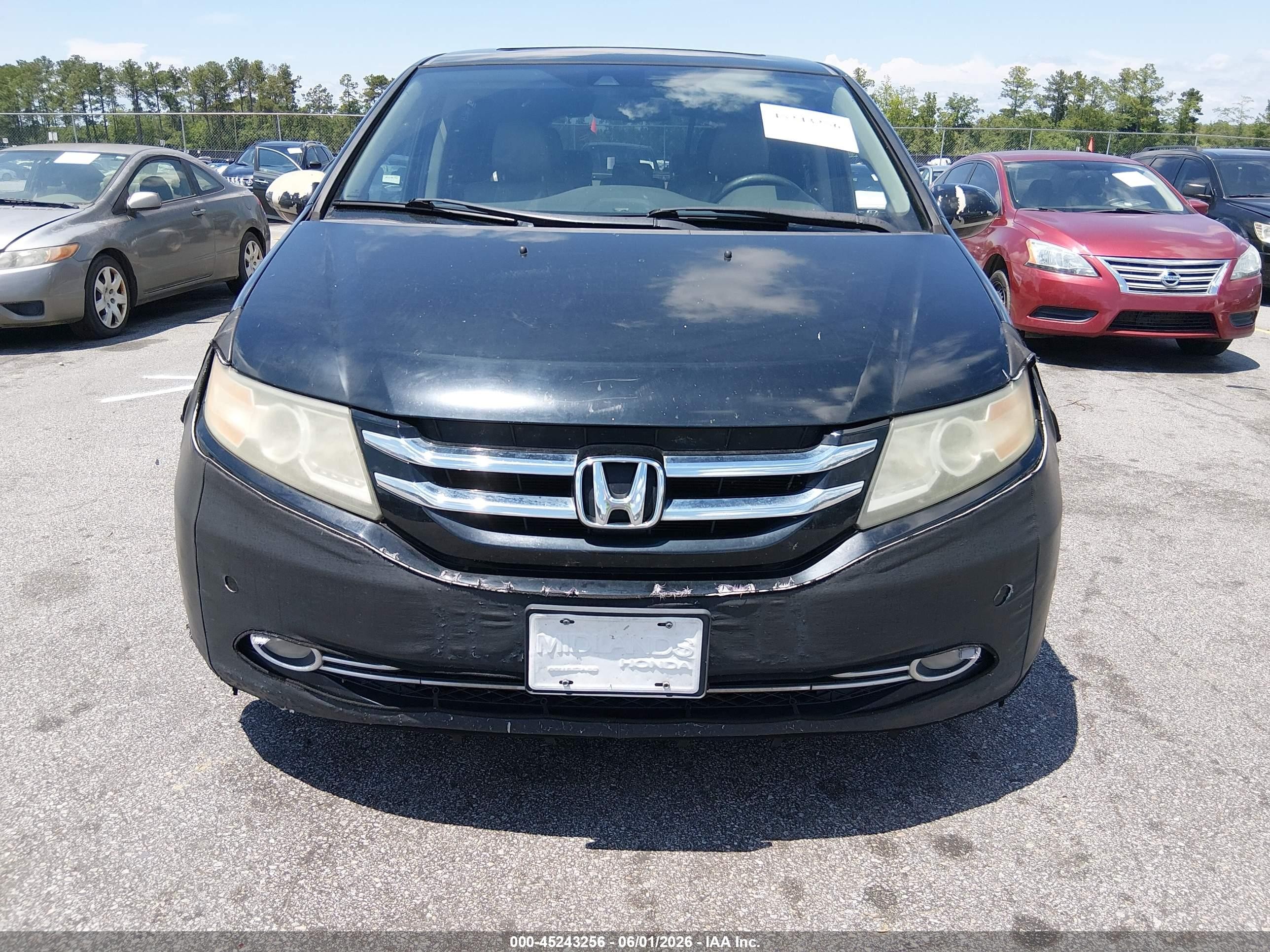 2014 Honda Odyssey Touring/touring Elite Black vin: 5FNRL5H95EB039917