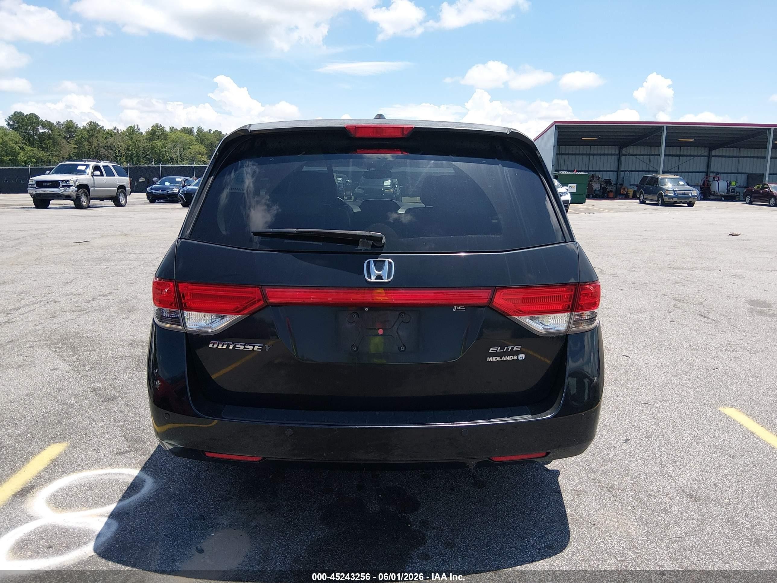 2014 Honda Odyssey Touring/touring Elite Black vin: 5FNRL5H95EB039917