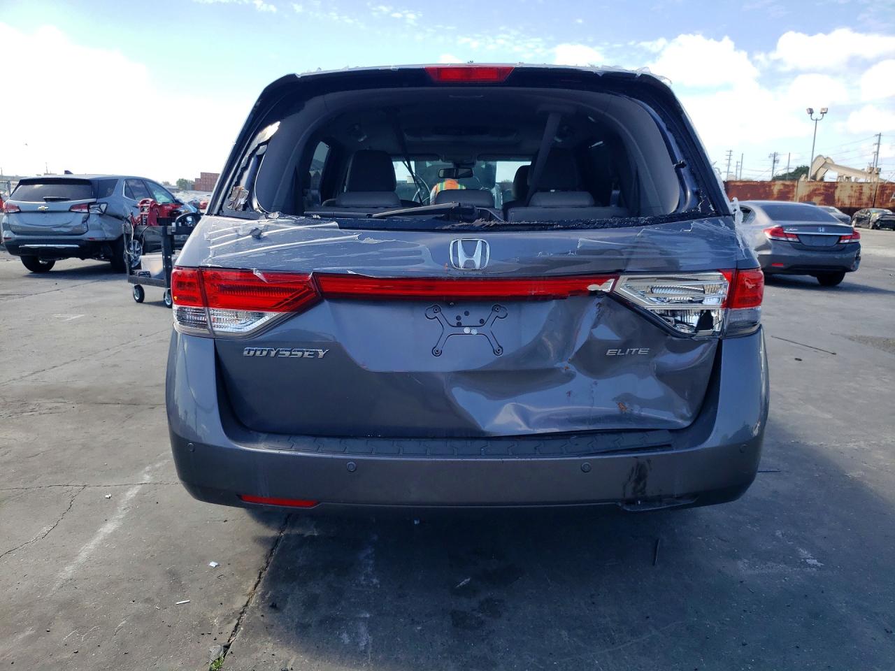 2014 Honda Odyssey Touring Charcoal vin: 5FNRL5H95EB041876