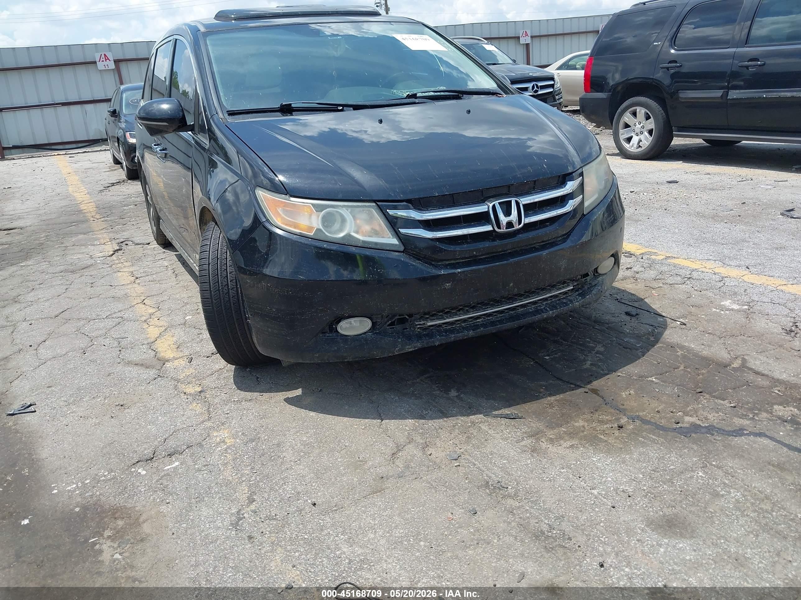 2014 Honda Odyssey Touring/touring Elite Black vin: 5FNRL5H95EB062212