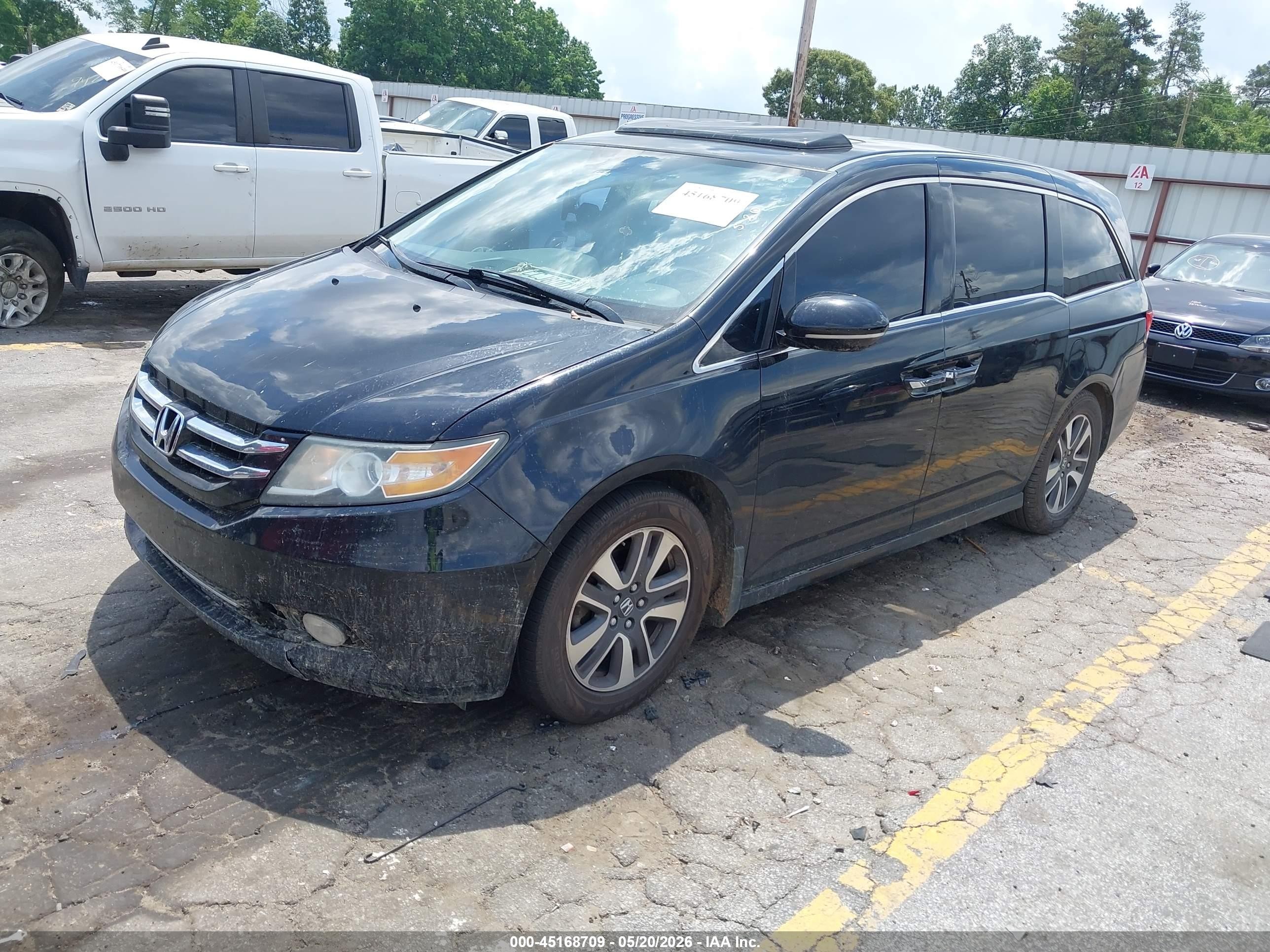 2014 Honda Odyssey Touring/touring Elite Black vin: 5FNRL5H95EB062212