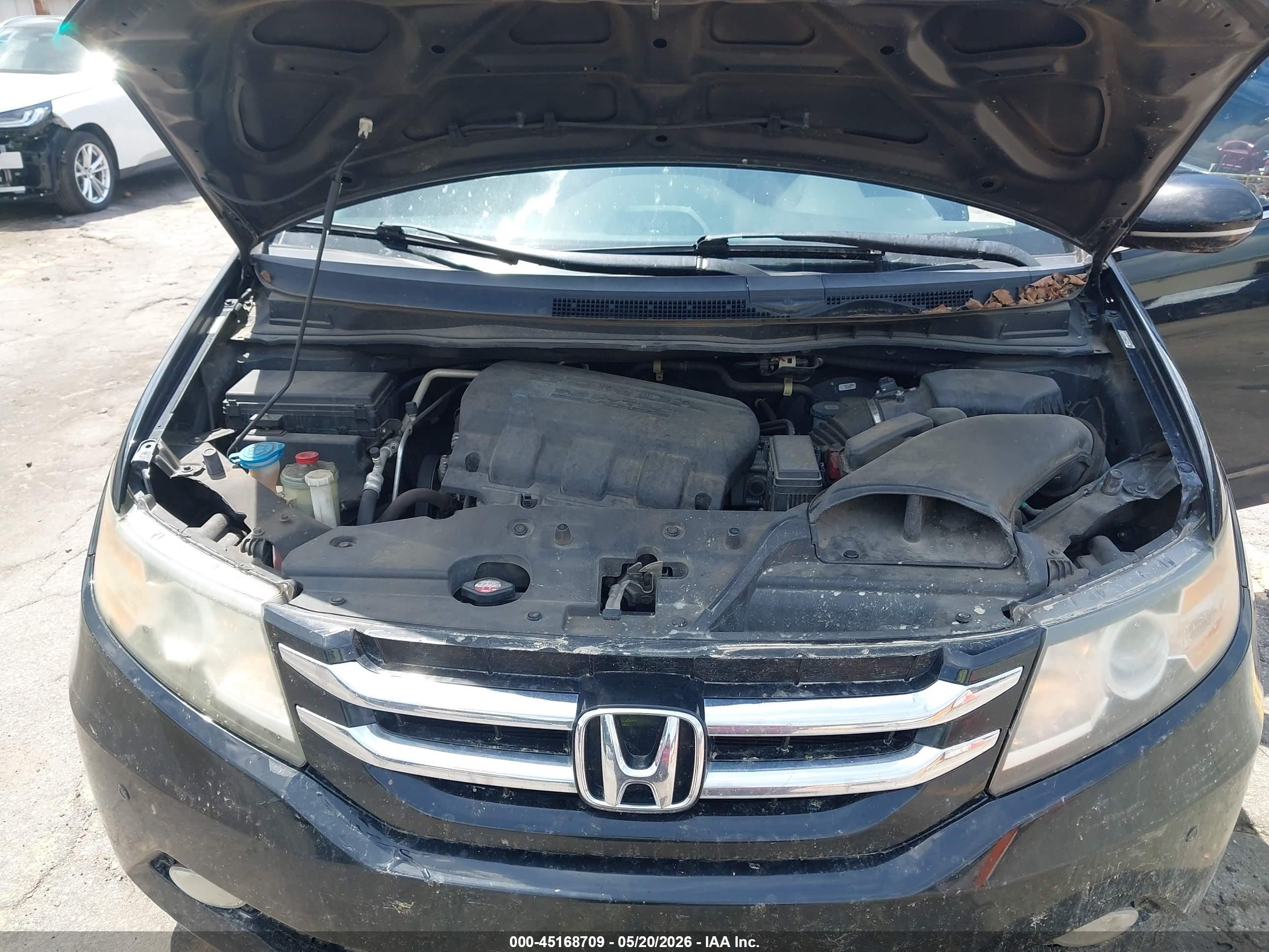 2014 Honda Odyssey Touring/touring Elite Black vin: 5FNRL5H95EB062212