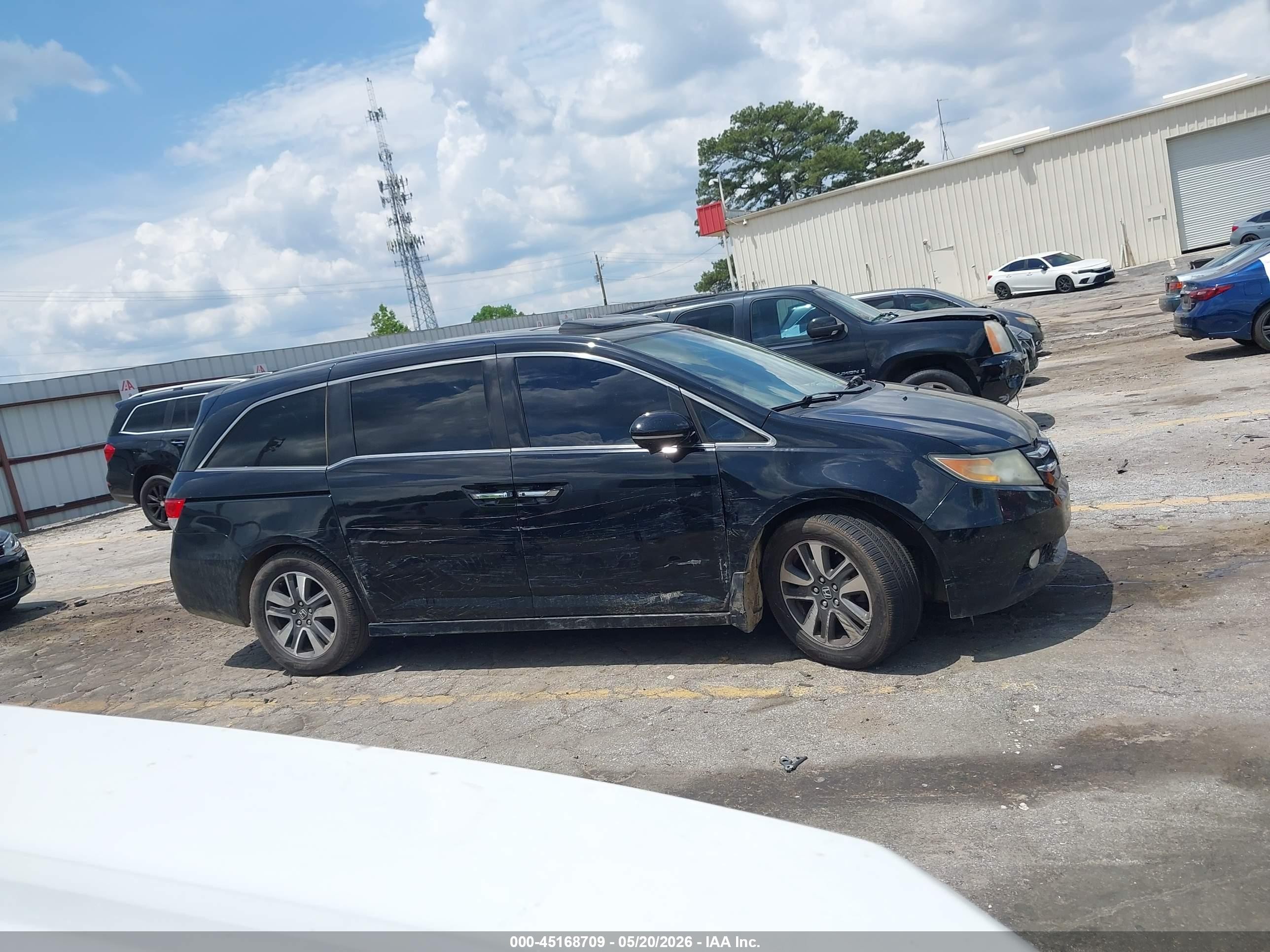 2014 Honda Odyssey Touring/touring Elite Black vin: 5FNRL5H95EB062212