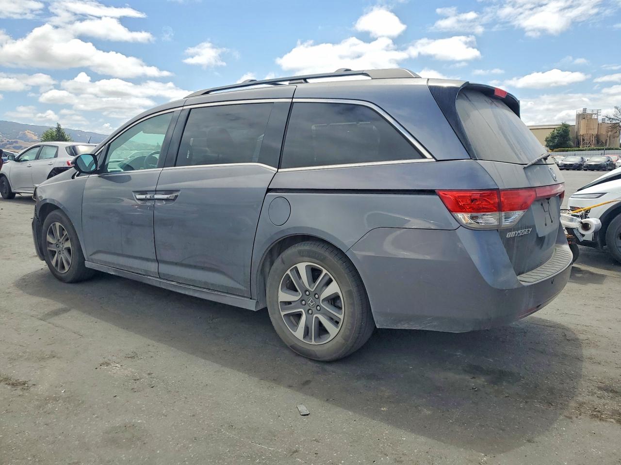 2014 Honda Odyssey Touring Gray vin: 5FNRL5H95EB065224