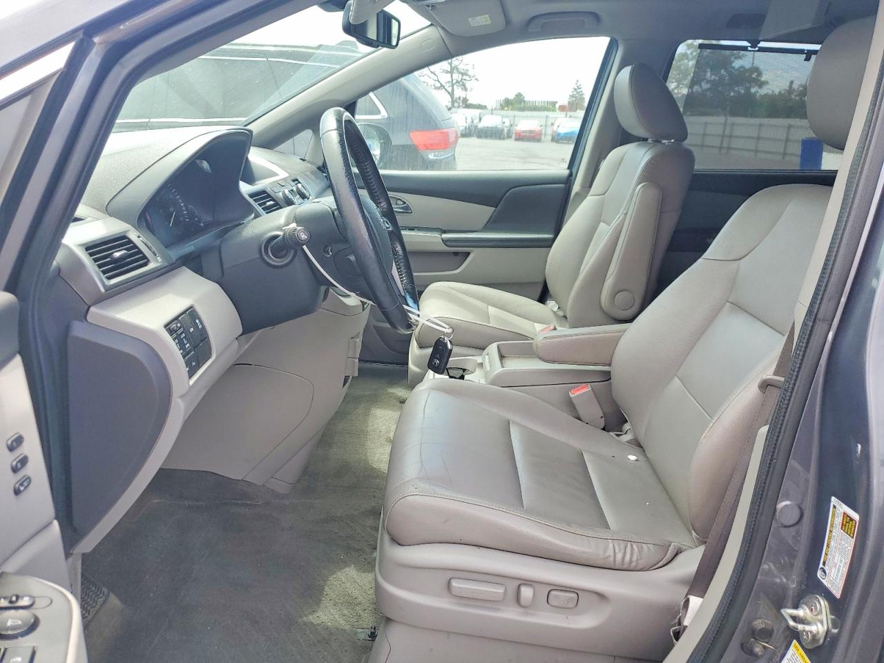 2014 Honda Odyssey Touring Gray vin: 5FNRL5H95EB065224