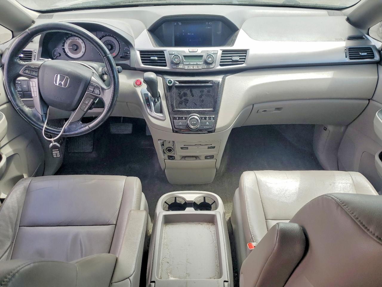 2014 Honda Odyssey Touring Gray vin: 5FNRL5H95EB065224